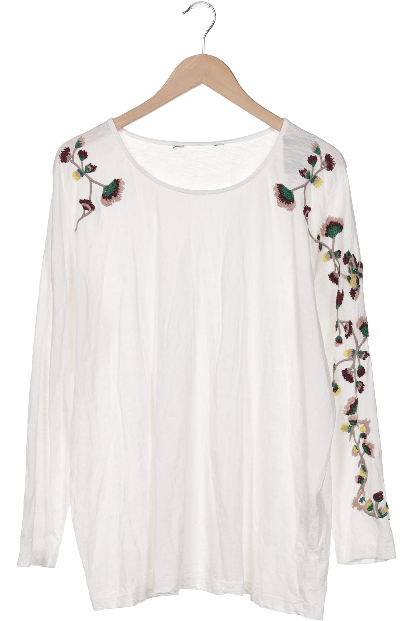 

Ulla Popken Damen Langarmshirt, weiß