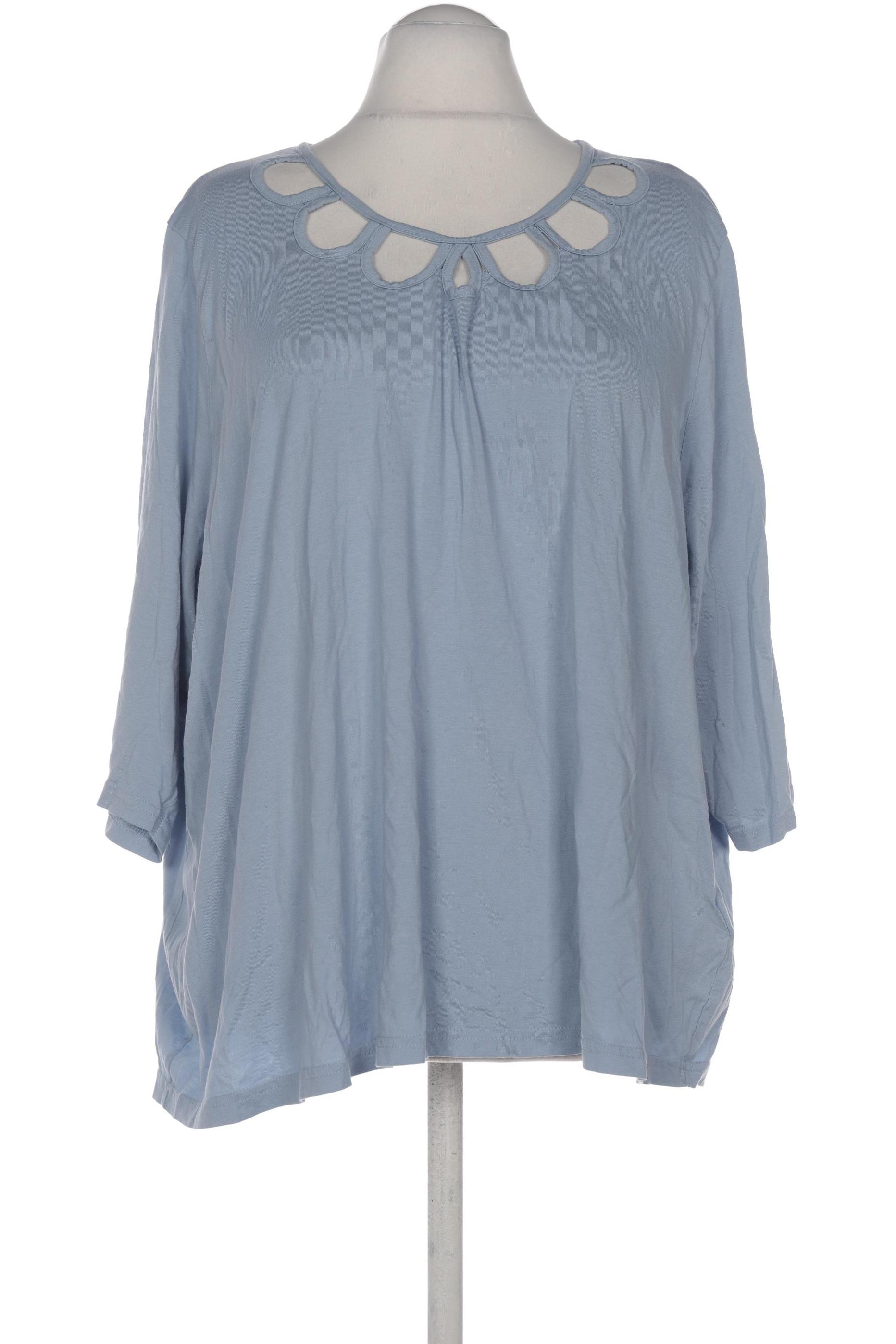 

Ulla Popken Damen Langarmshirt, hellblau, Gr. 54