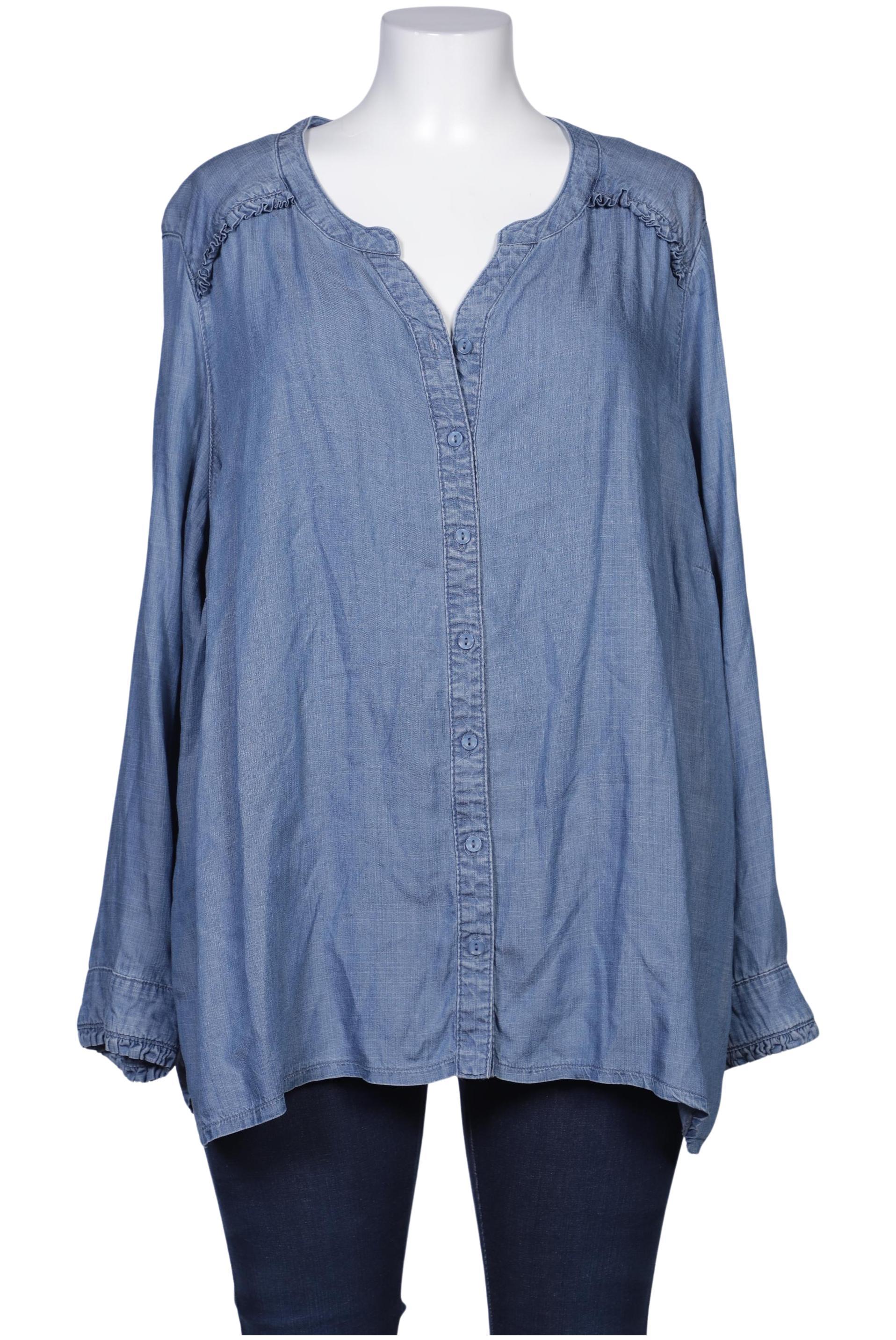 

Ulla Popken Damen Bluse, blau, Gr. 46