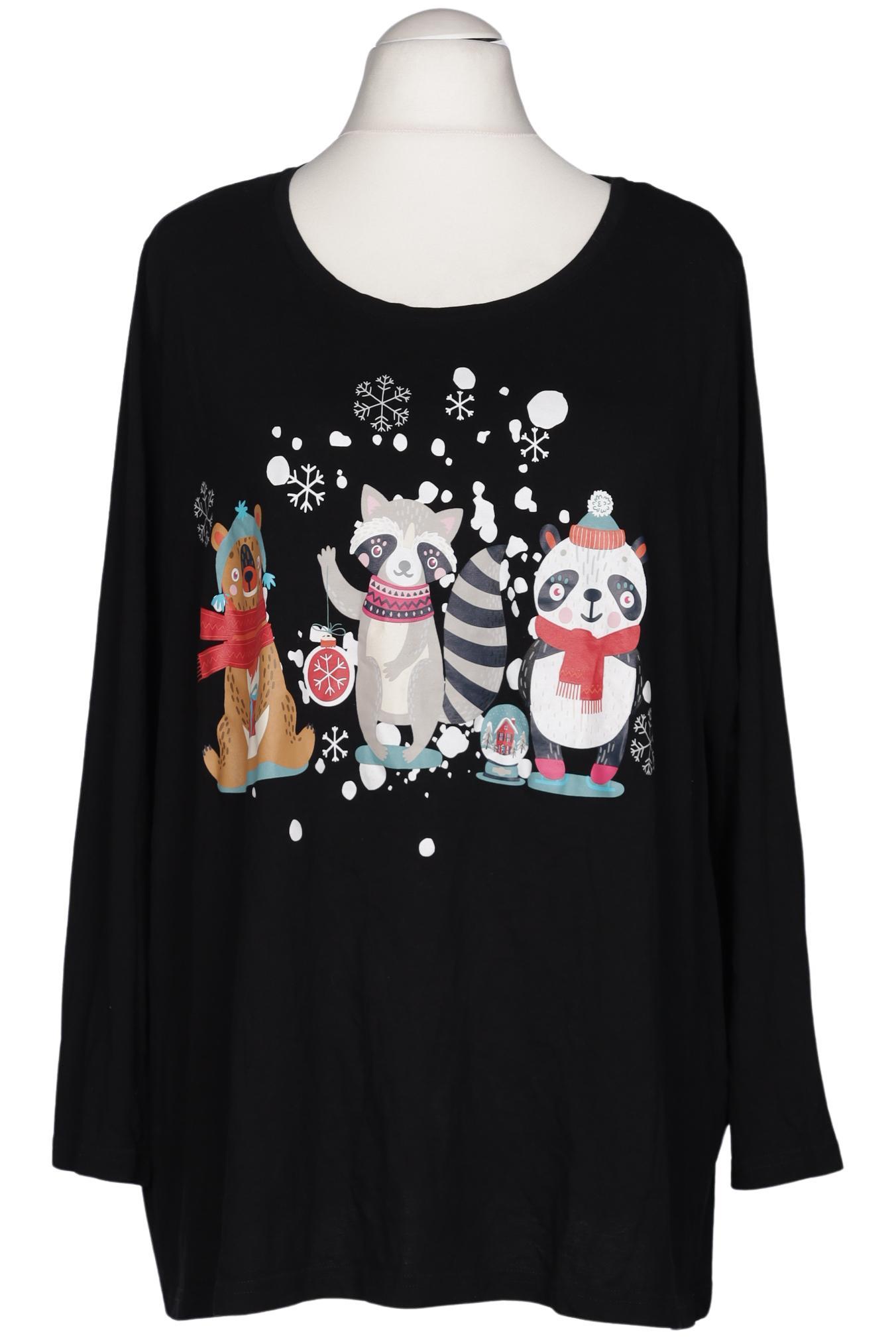 

Ulla Popken Damen Langarmshirt, schwarz, Gr. 54