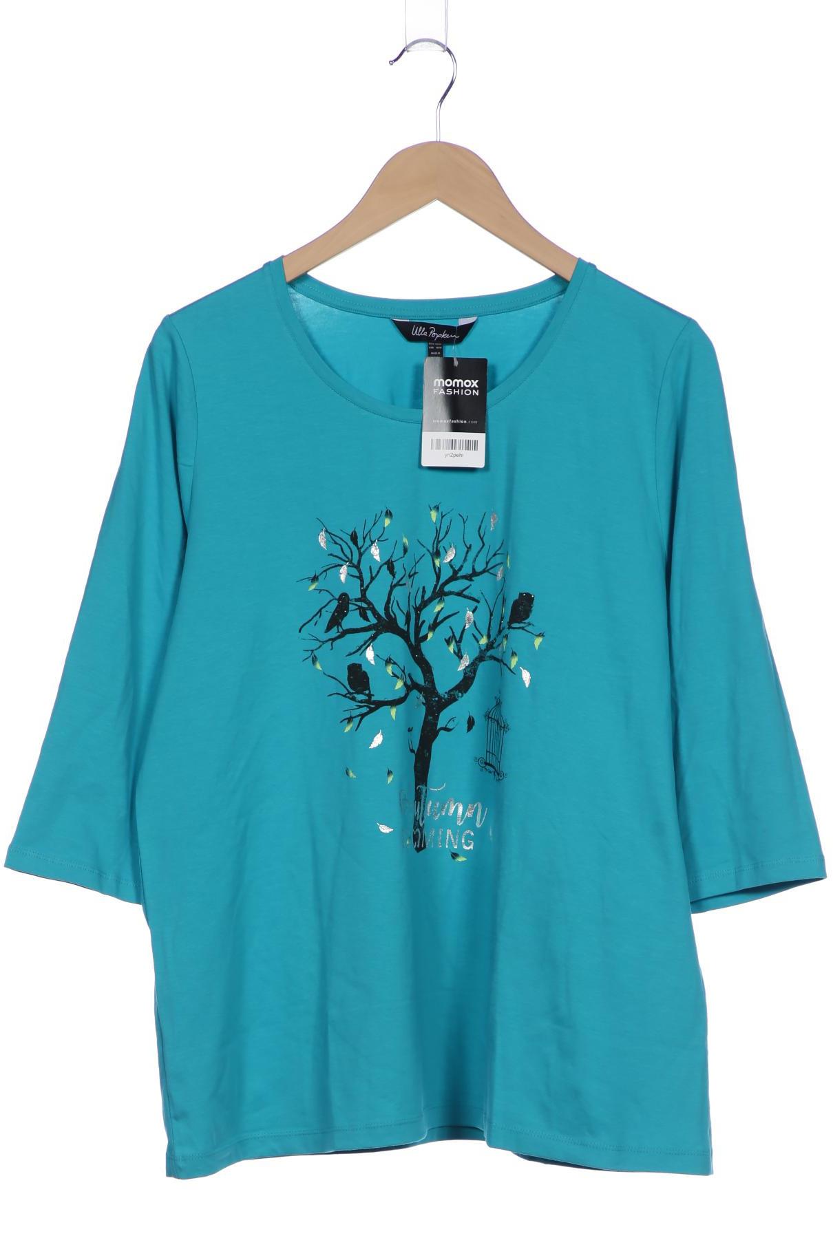 

Ulla Popken Damen Langarmshirt, blau, Gr. 46