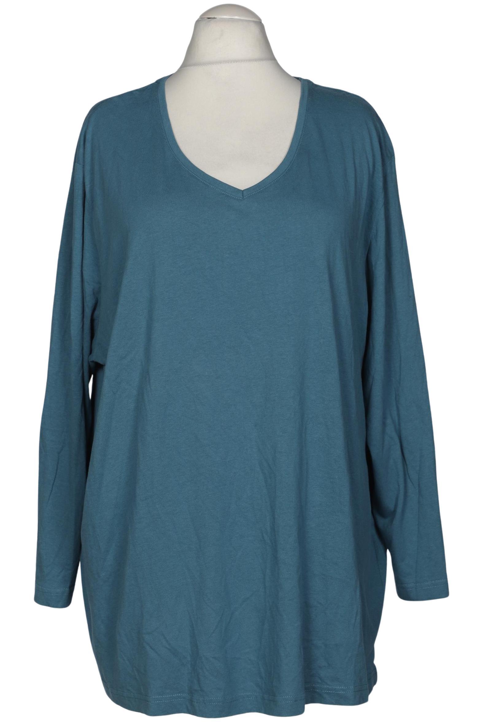 

Ulla Popken Damen Langarmshirt, türkis, Gr. 54