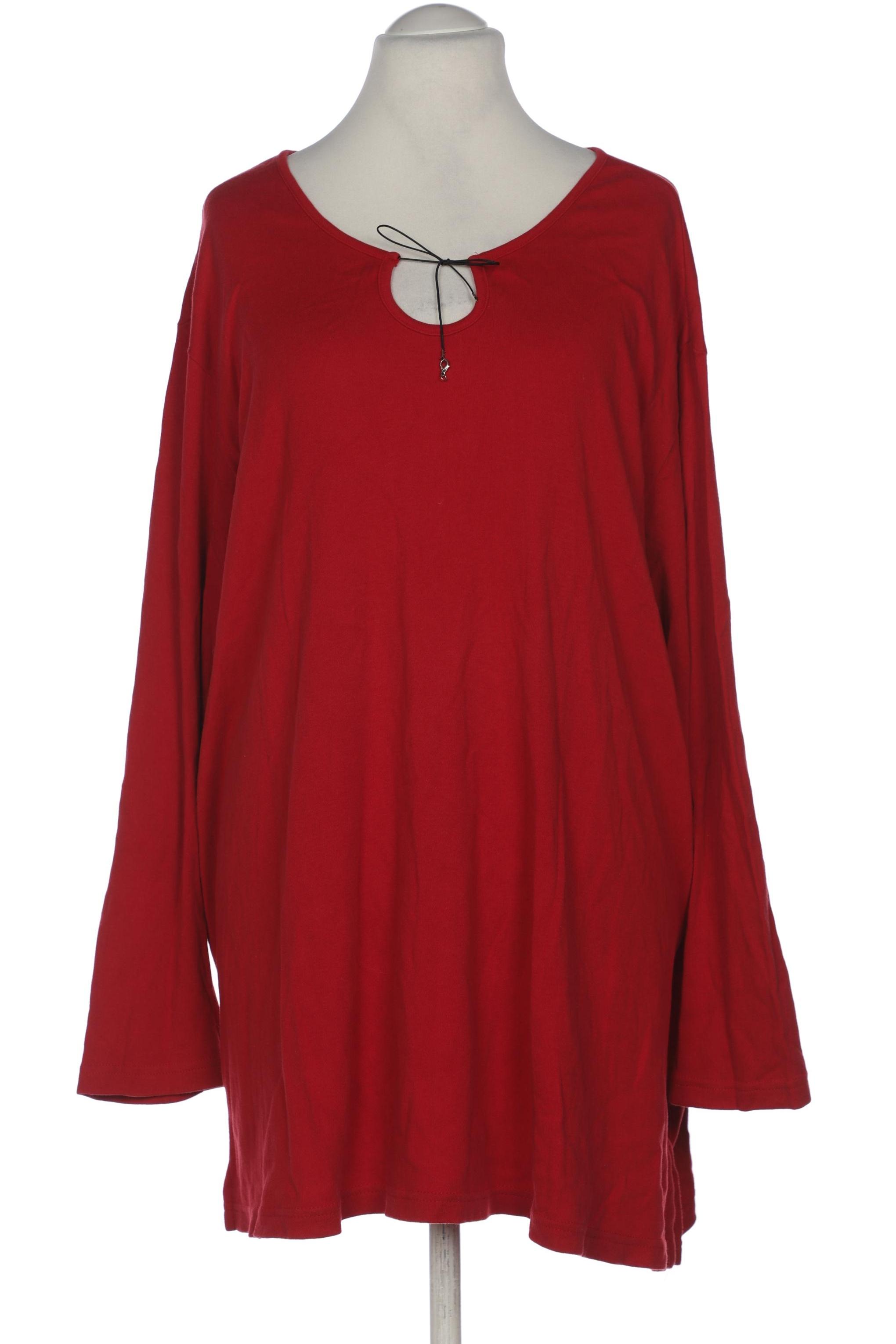 

Ulla Popken Damen Langarmshirt, rot, Gr. 54