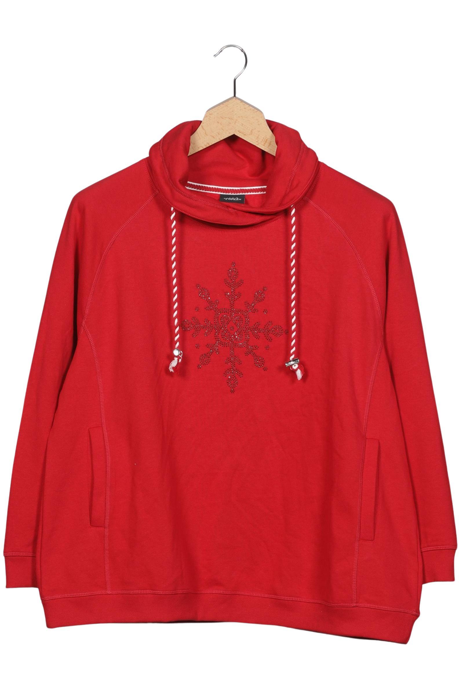 

Ulla Popken Damen Sweatshirt, rot, Gr. 50