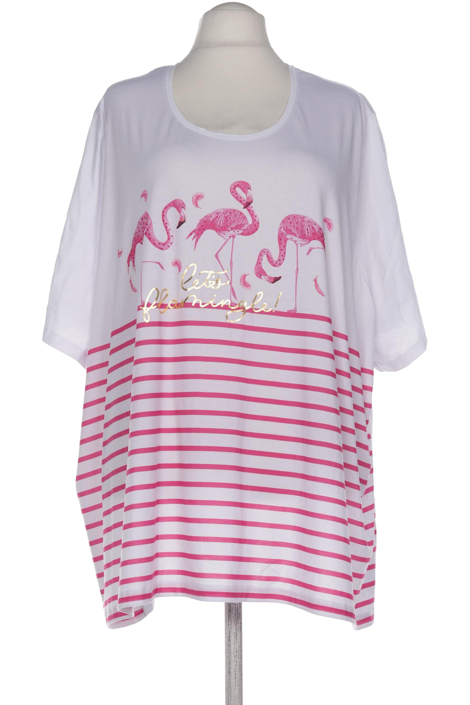 

Ulla Popken Damen T-Shirt, weiß, Gr. 66
