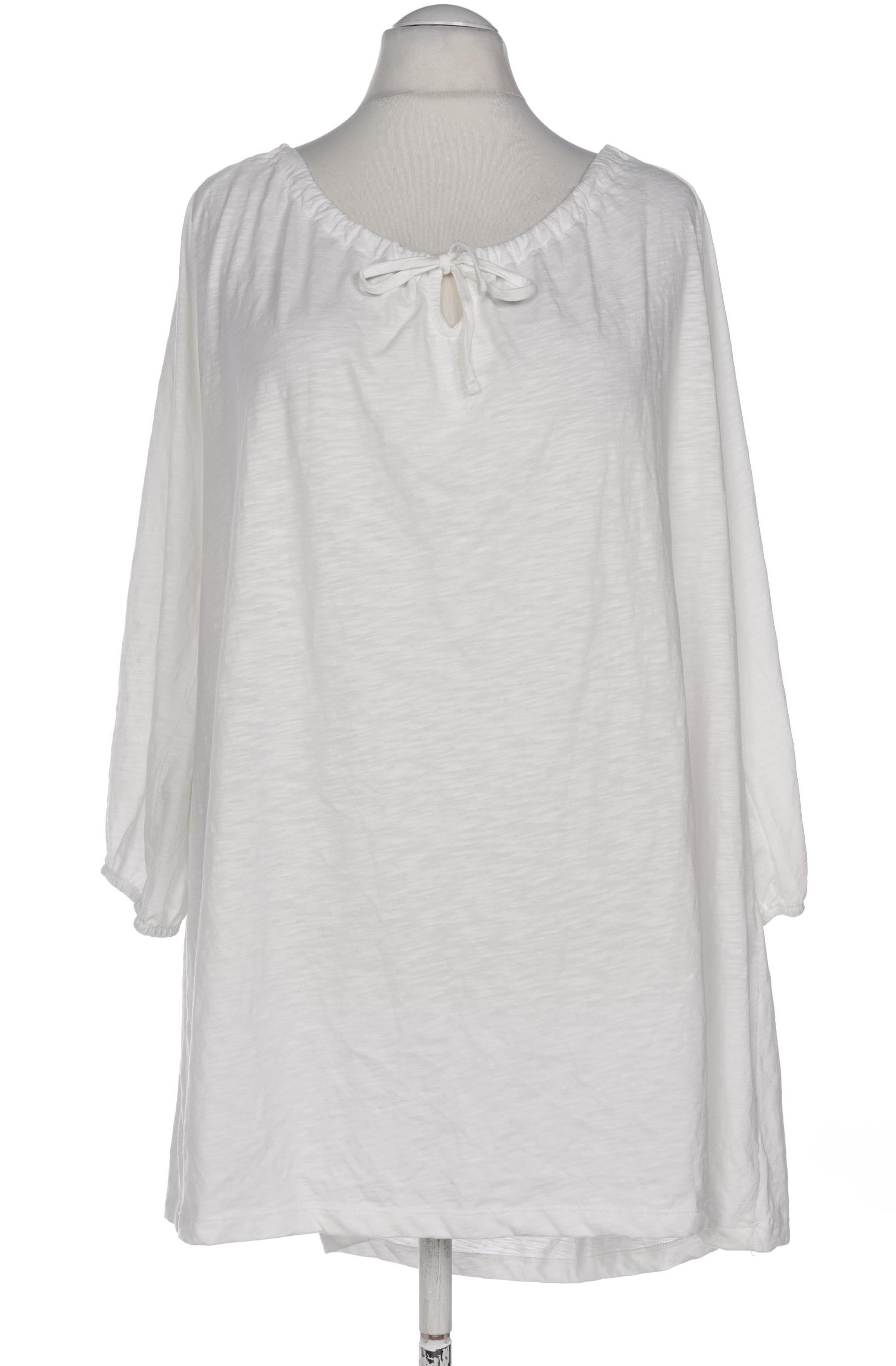

Ulla Popken Damen Langarmshirt, weiß, Gr. 58