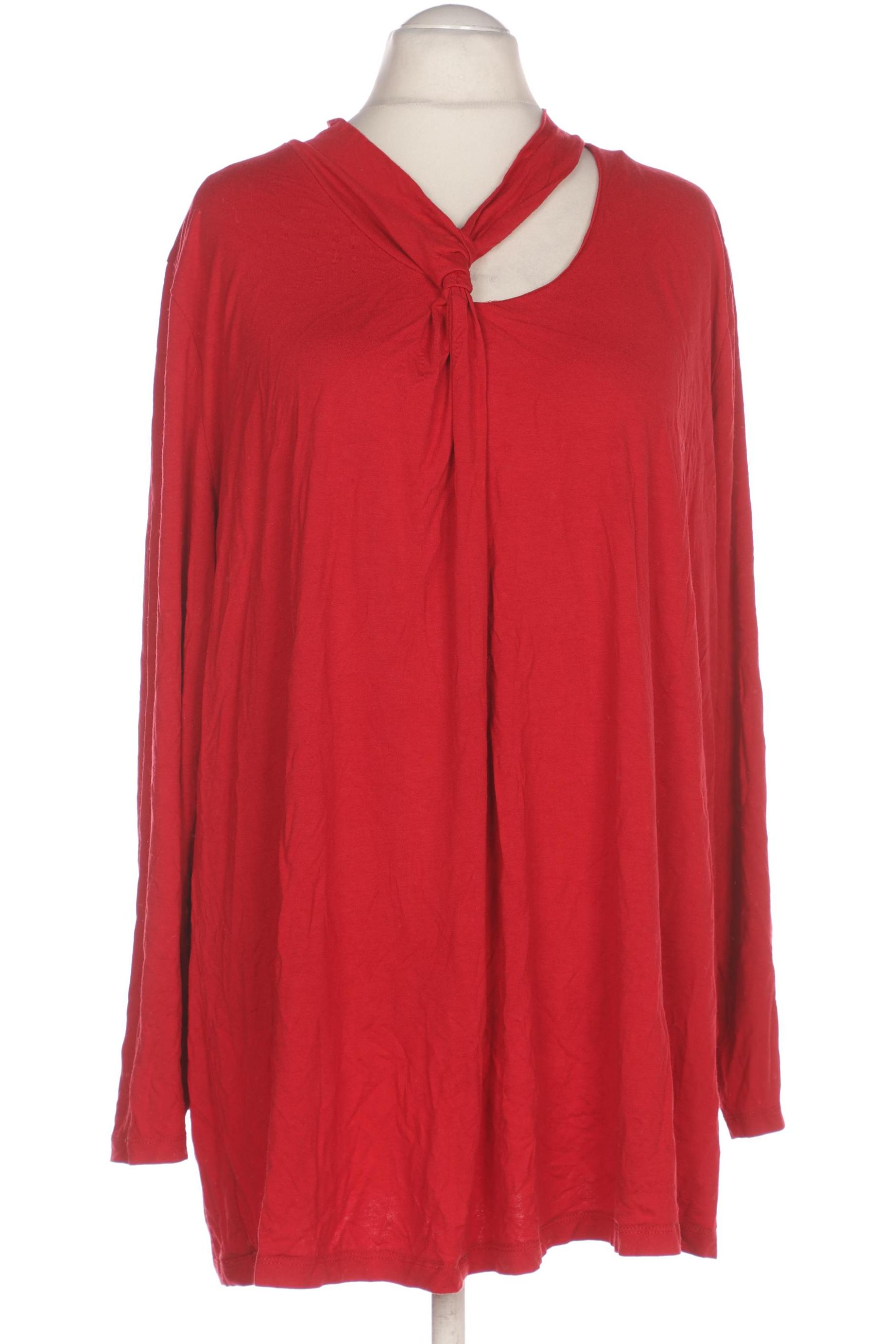 

Ulla Popken Damen Langarmshirt, rot, Gr. 58