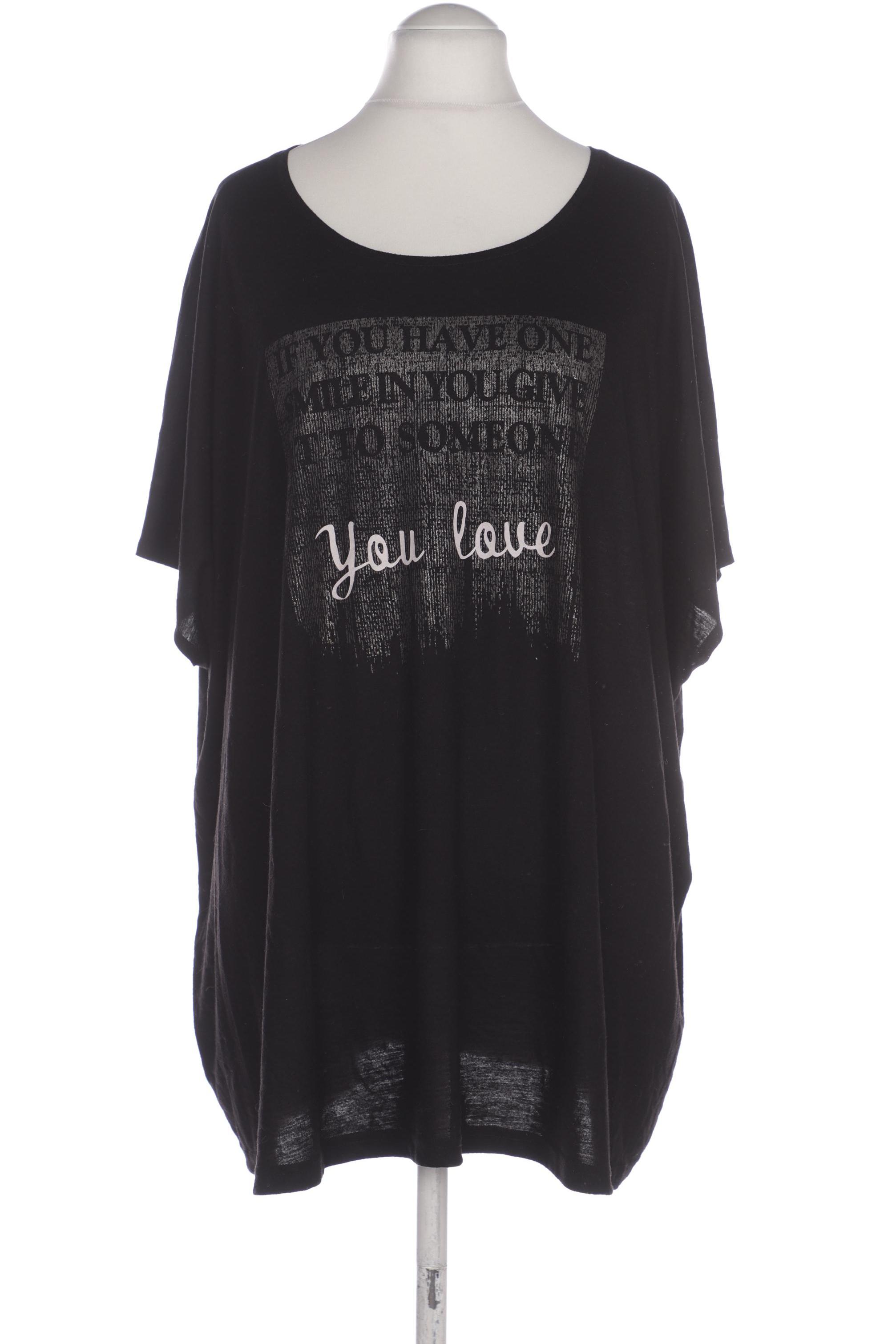 

Ulla Popken Damen T-Shirt, schwarz, Gr. 58