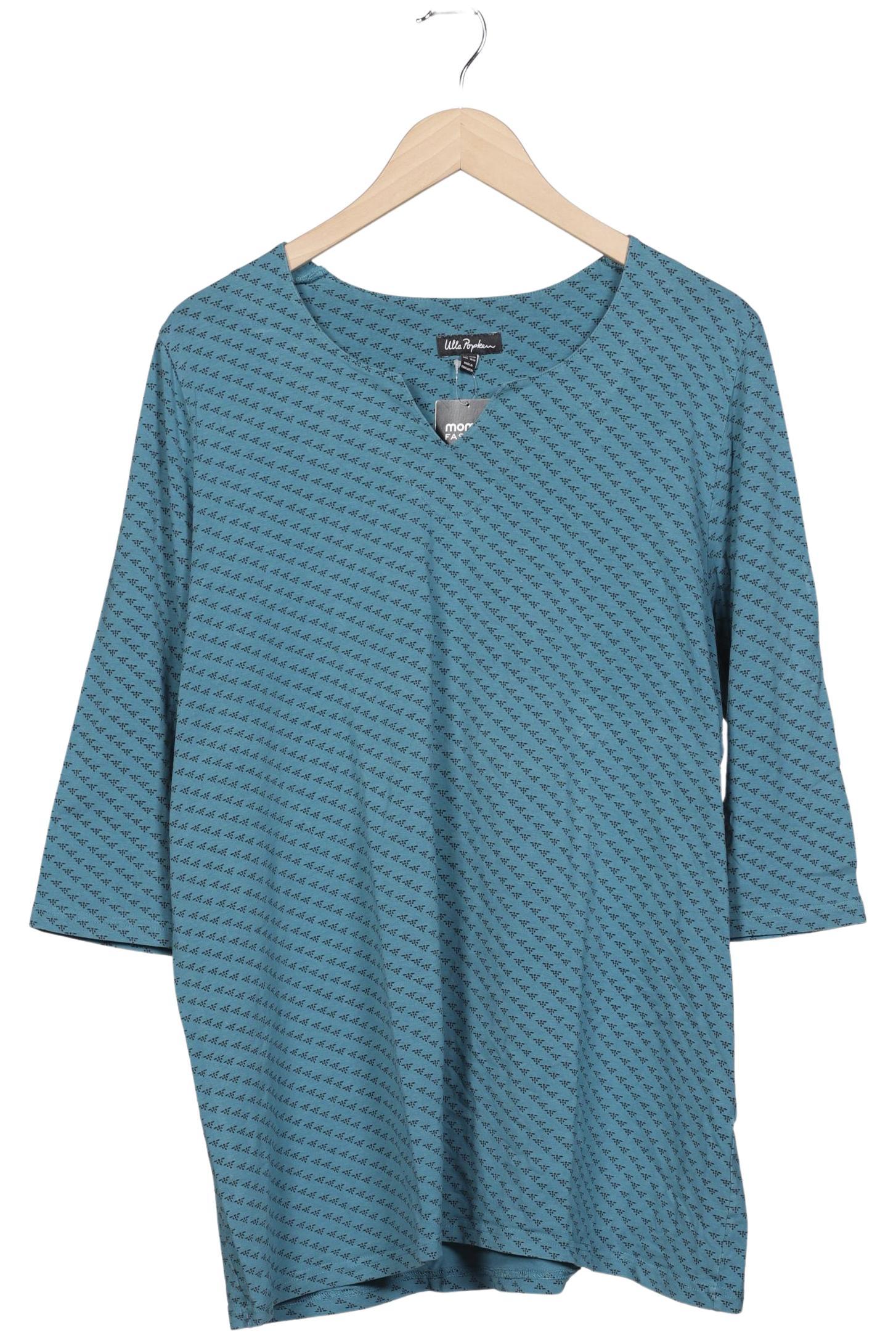 

Ulla Popken Damen Langarmshirt, türkis, Gr. 46