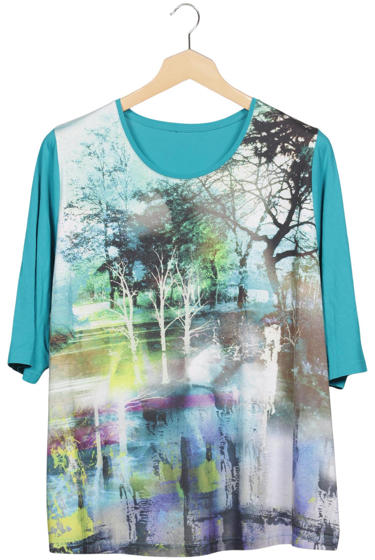 

Ulla Popken Damen T-Shirt, türkis, Gr. 48