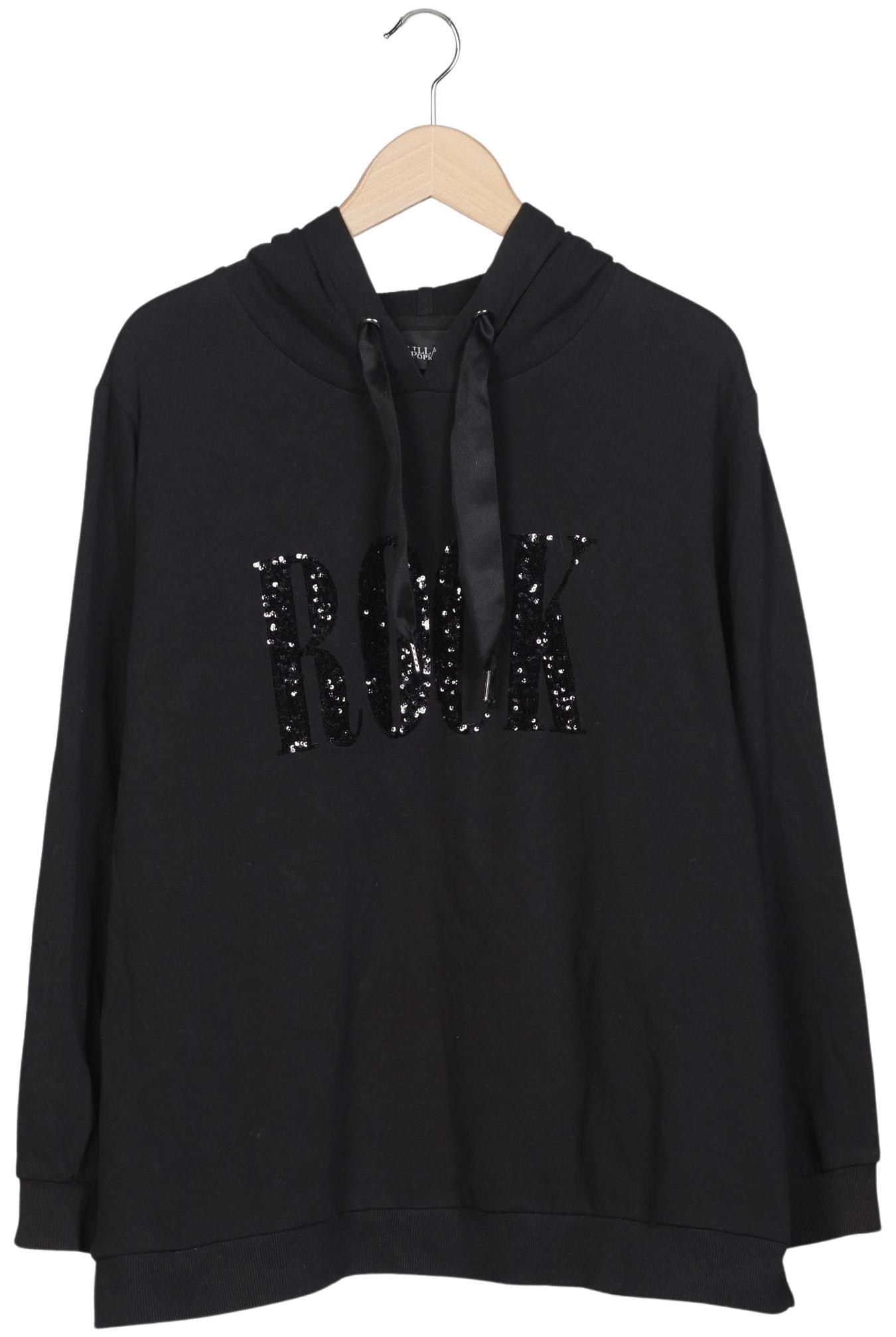 

Ulla Popken Damen Kapuzenpullover, schwarz, Gr. 46