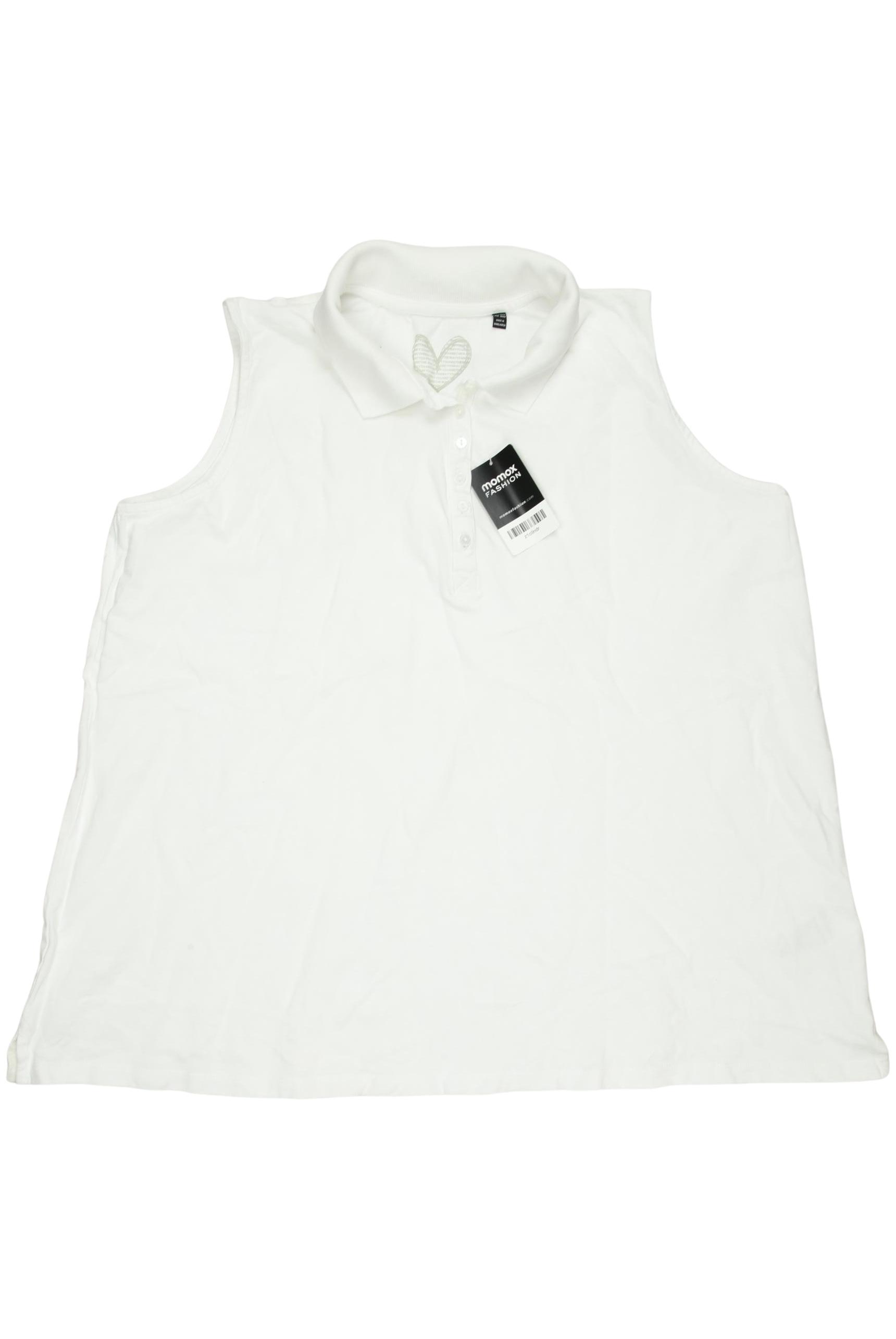 

Ulla Popken Damen Poloshirt, weiß, Gr. 50