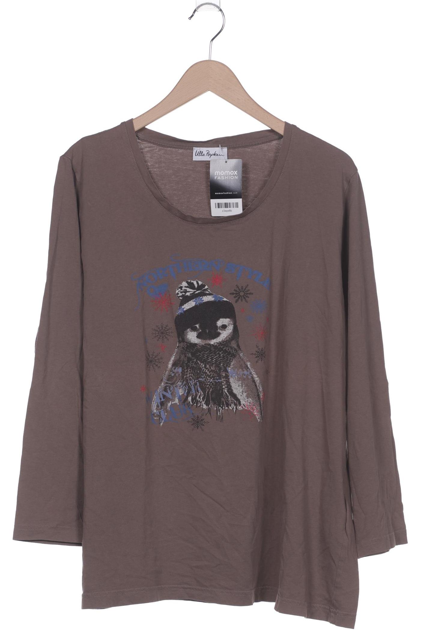 

Ulla Popken Damen Langarmshirt, braun, Gr. 50