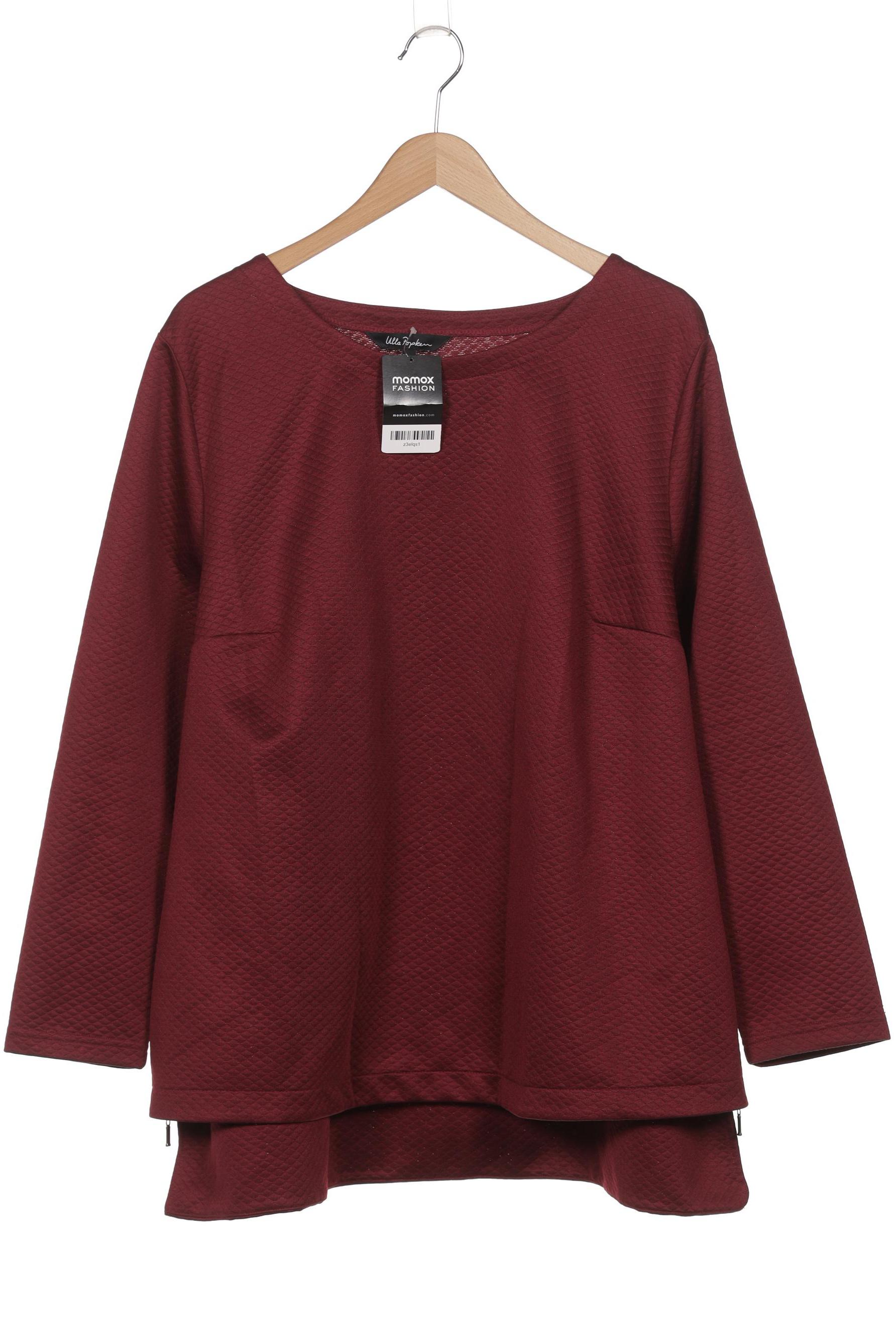 

Ulla Popken Damen Langarmshirt, bordeaux, Gr. 50