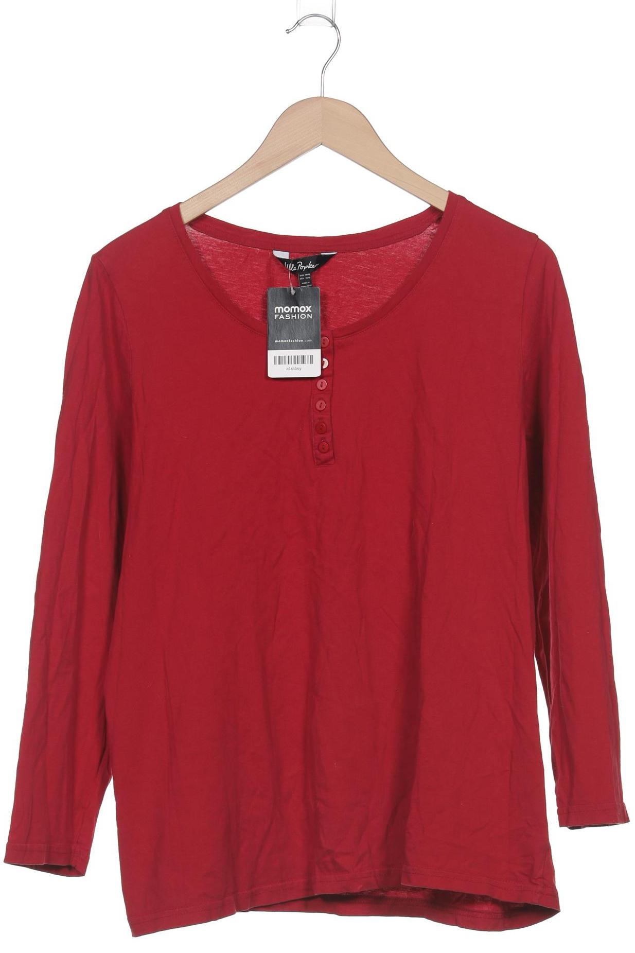 

Ulla Popken Damen Langarmshirt, rot, Gr. 46