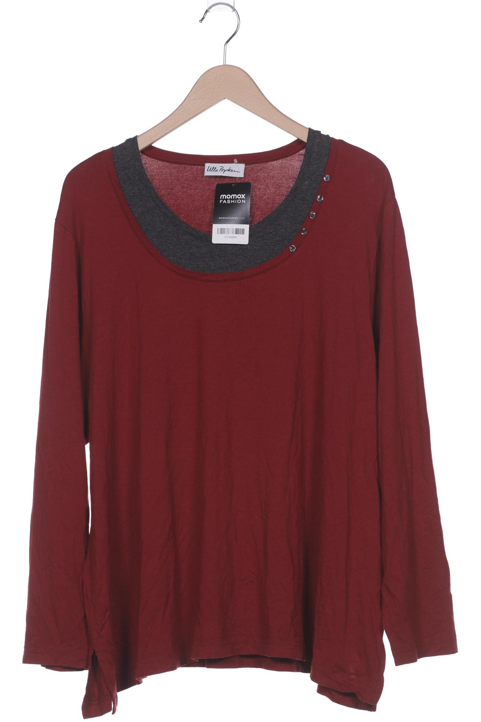 

Ulla Popken Damen Langarmshirt, bordeaux, Gr. 50