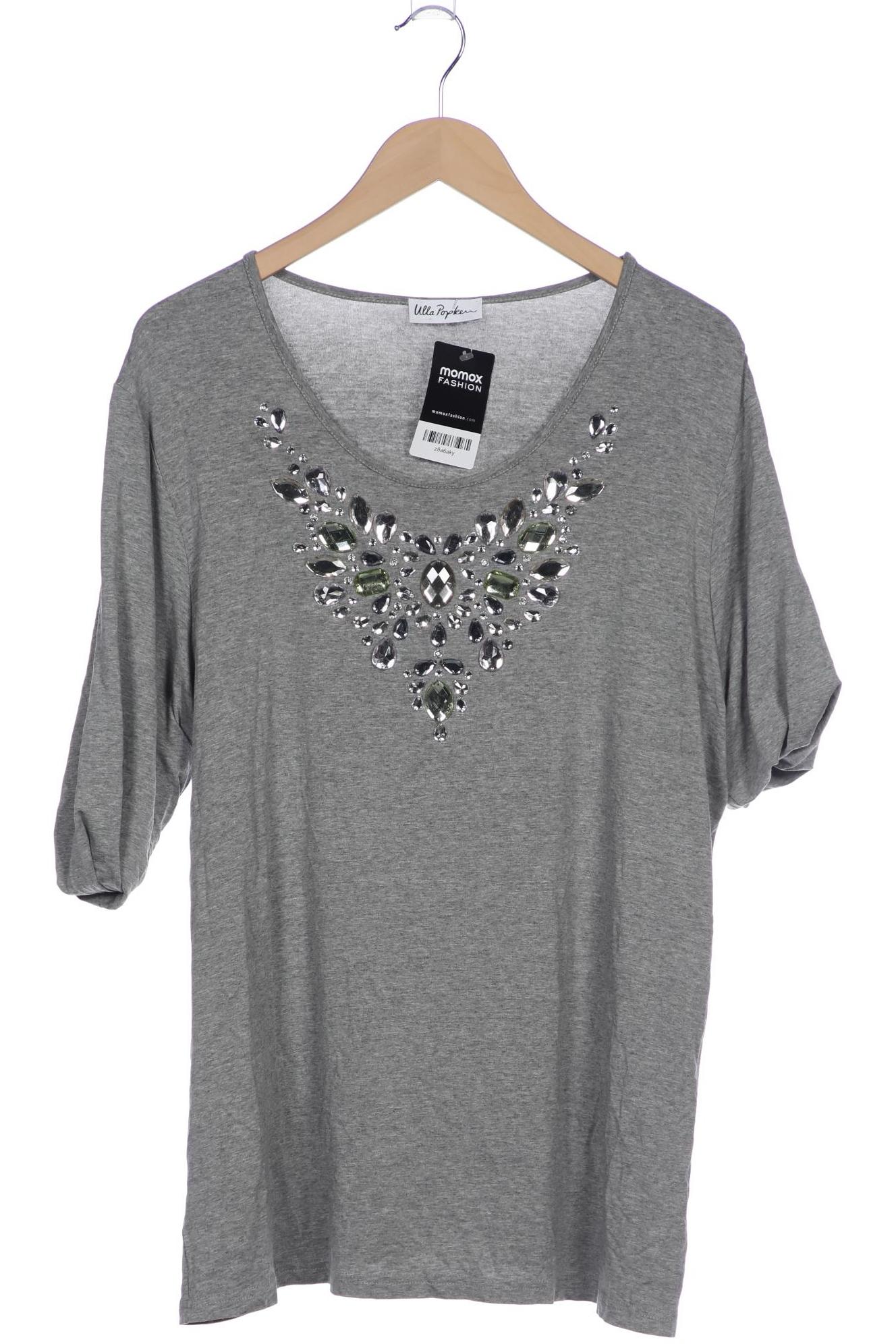 

Ulla Popken Damen Langarmshirt, grau, Gr. 46