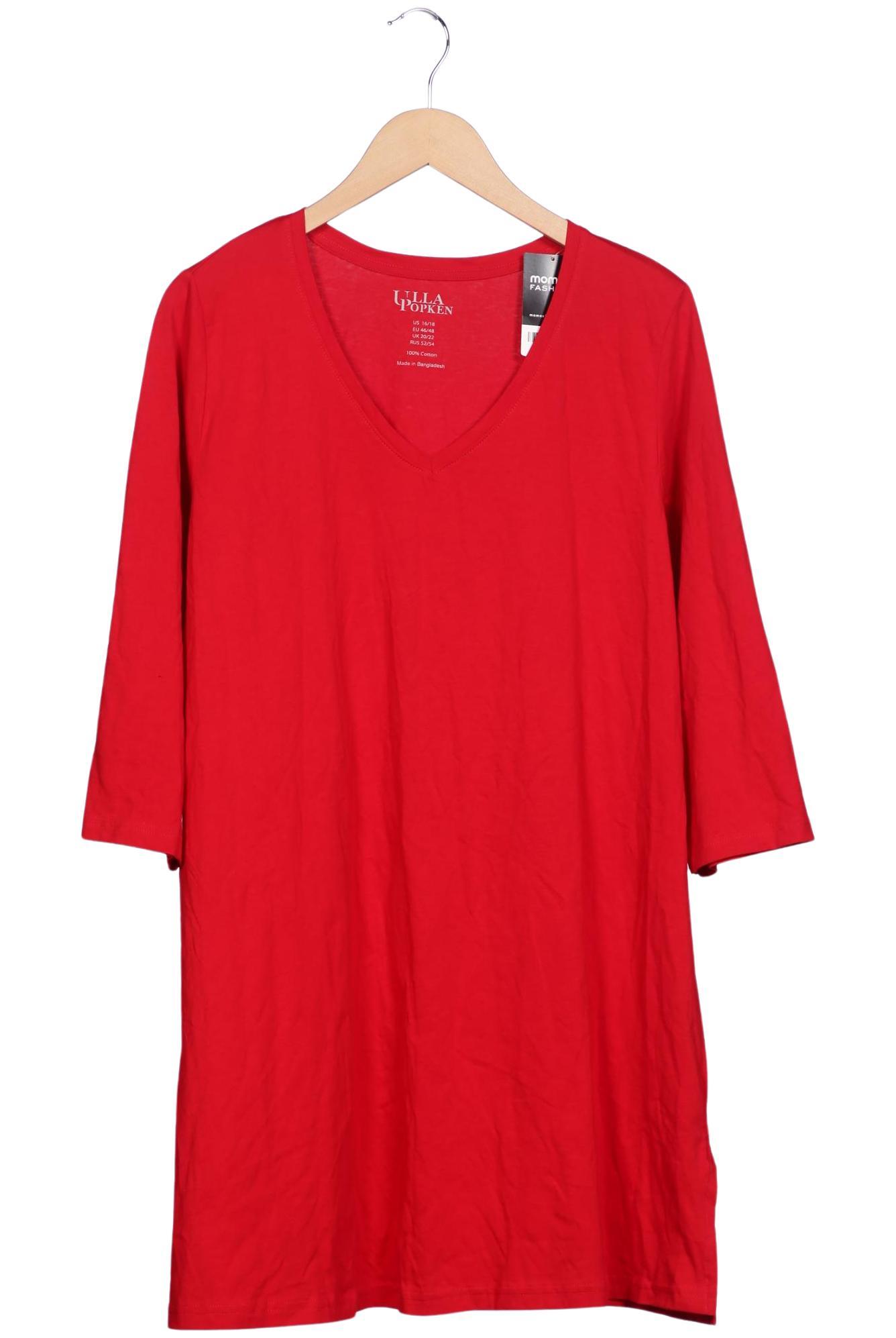 

Ulla Popken Damen Langarmshirt, rot, Gr. 46