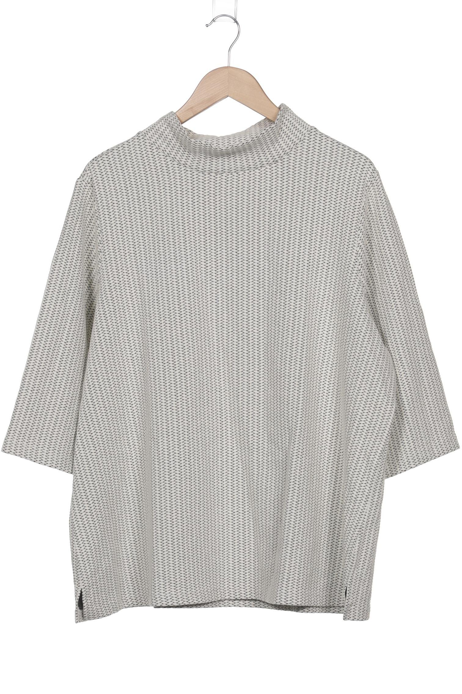 

Ulla Popken Damen Langarmshirt, weiß, Gr. 50