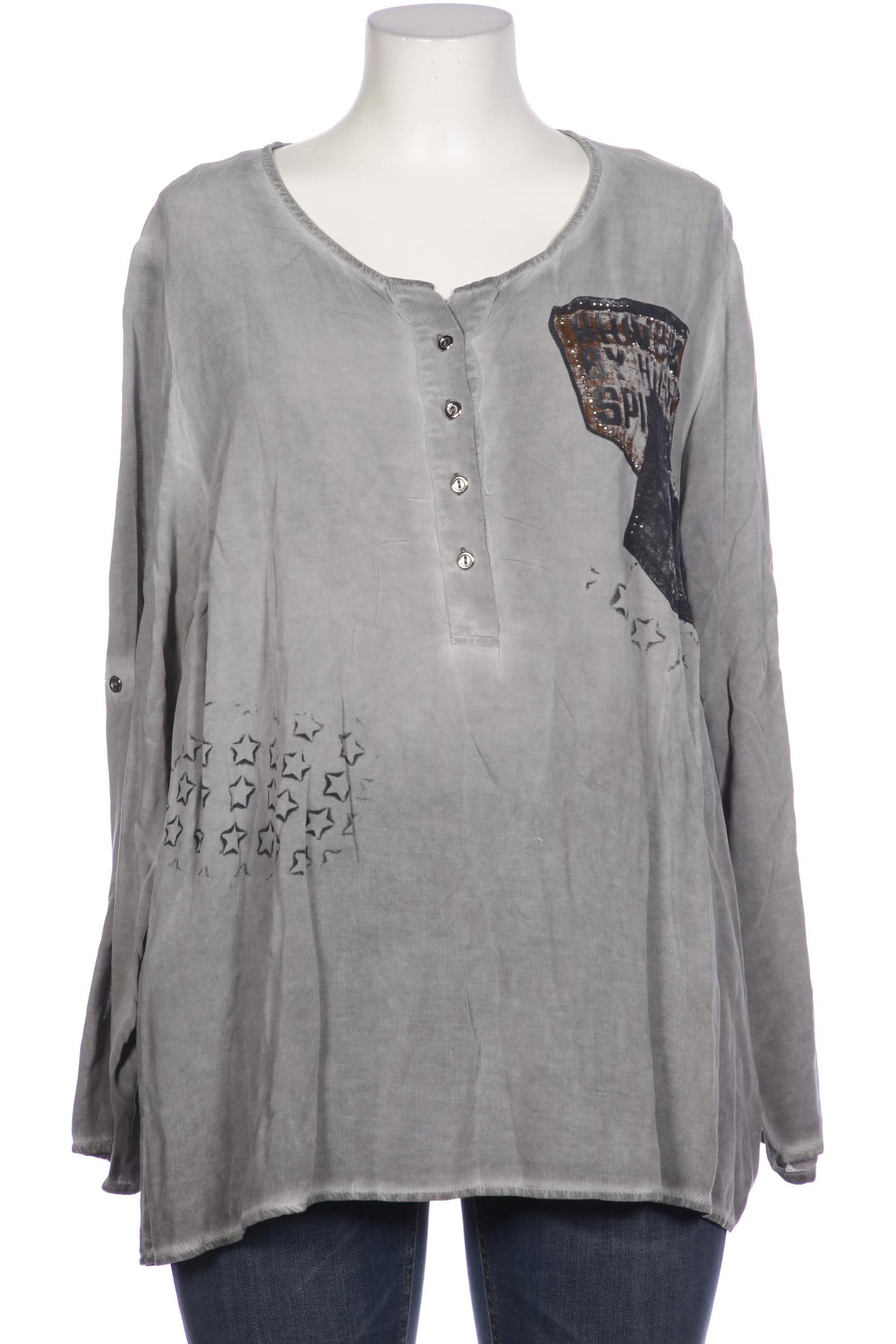 

Ulla Popken Damen Bluse, grau, Gr. 46