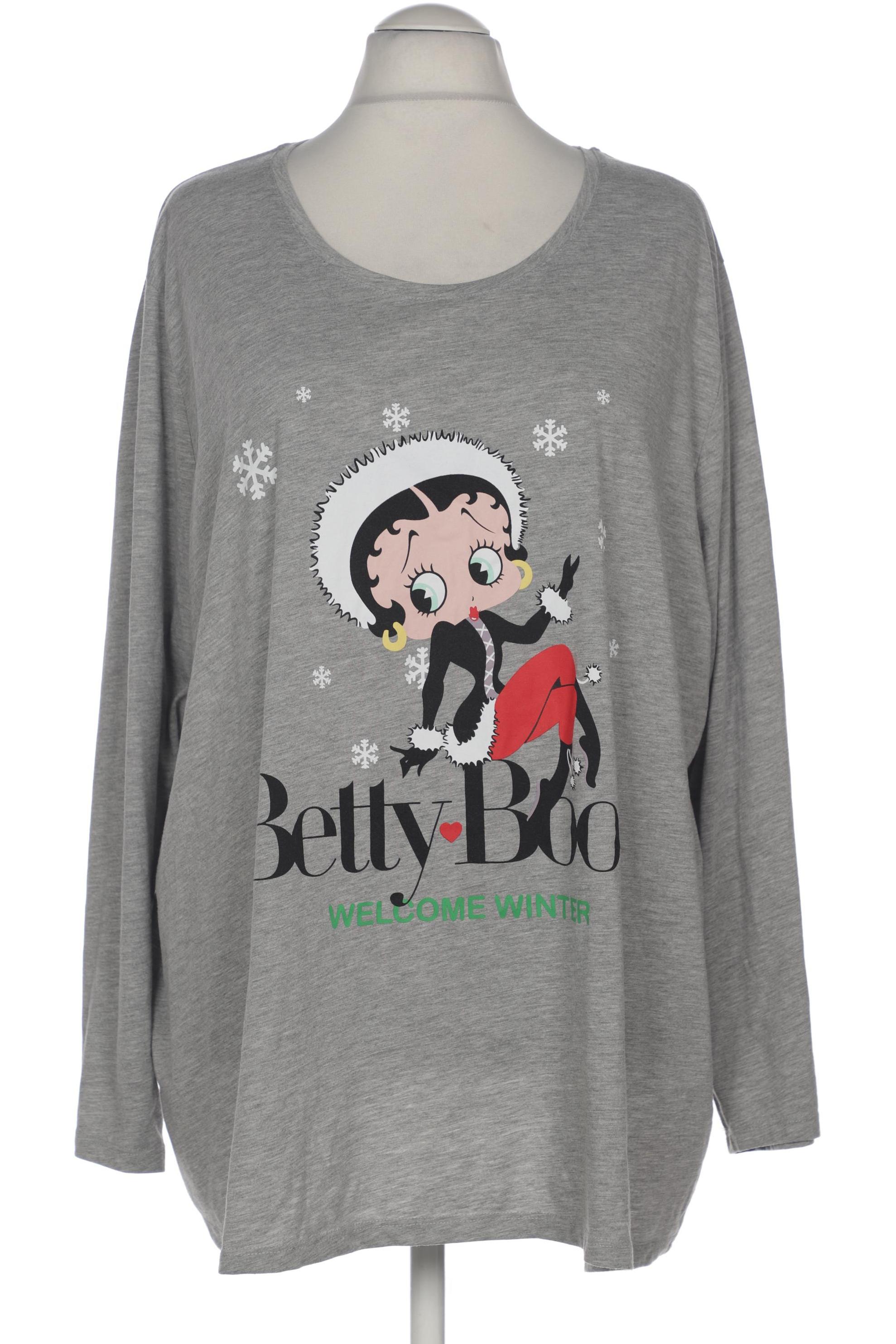 

Ulla Popken Damen Langarmshirt, grau, Gr. 54