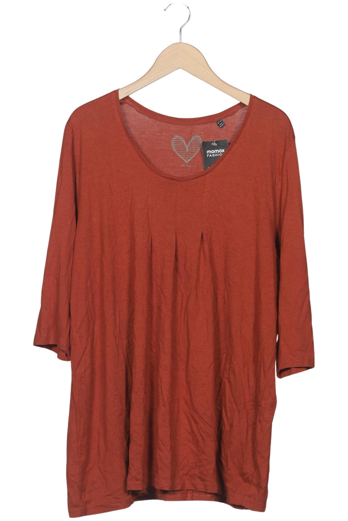 

Ulla Popken Damen Langarmshirt, orange, Gr. 48