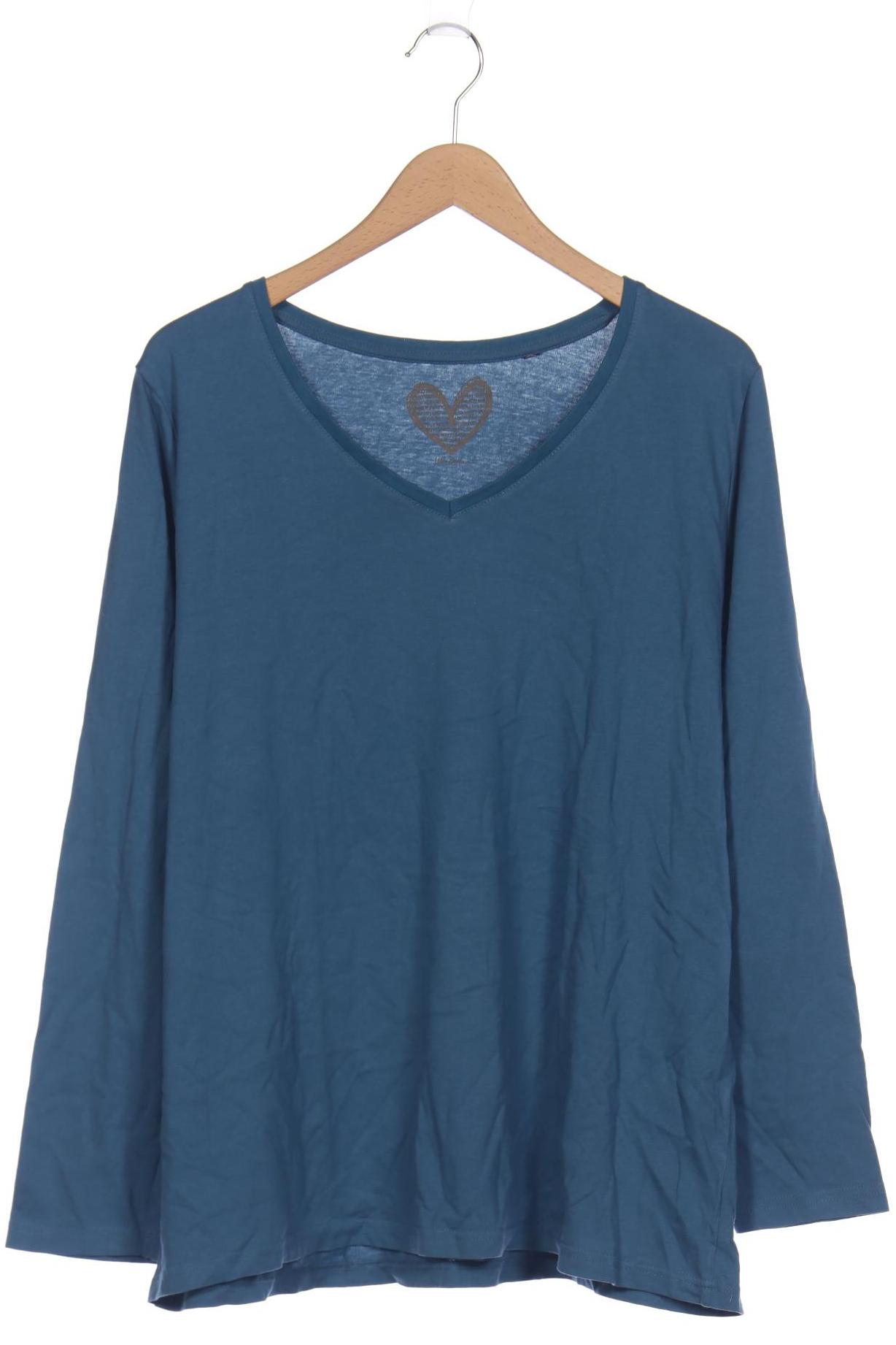 

Ulla Popken Damen Langarmshirt, blau