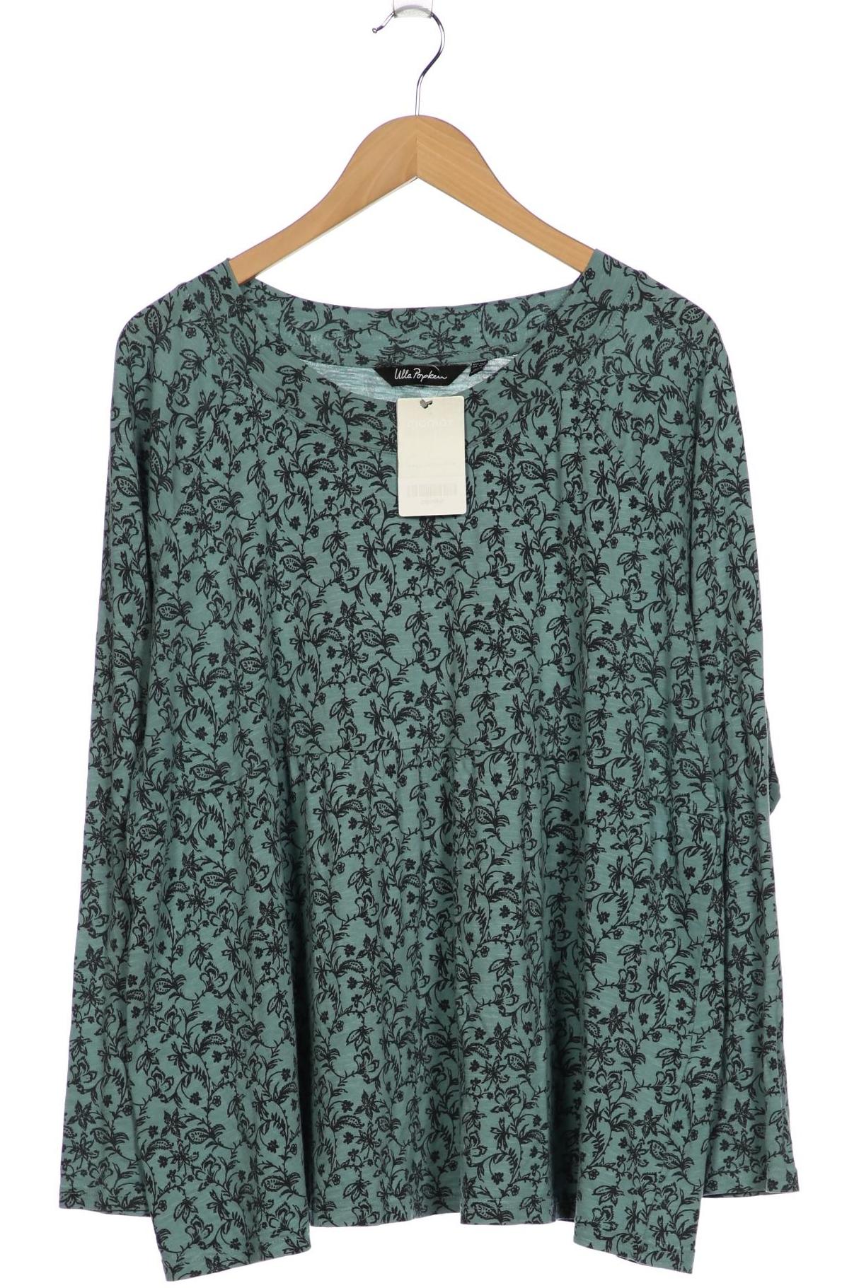 

Ulla Popken Damen Langarmshirt, türkis, Gr. 50