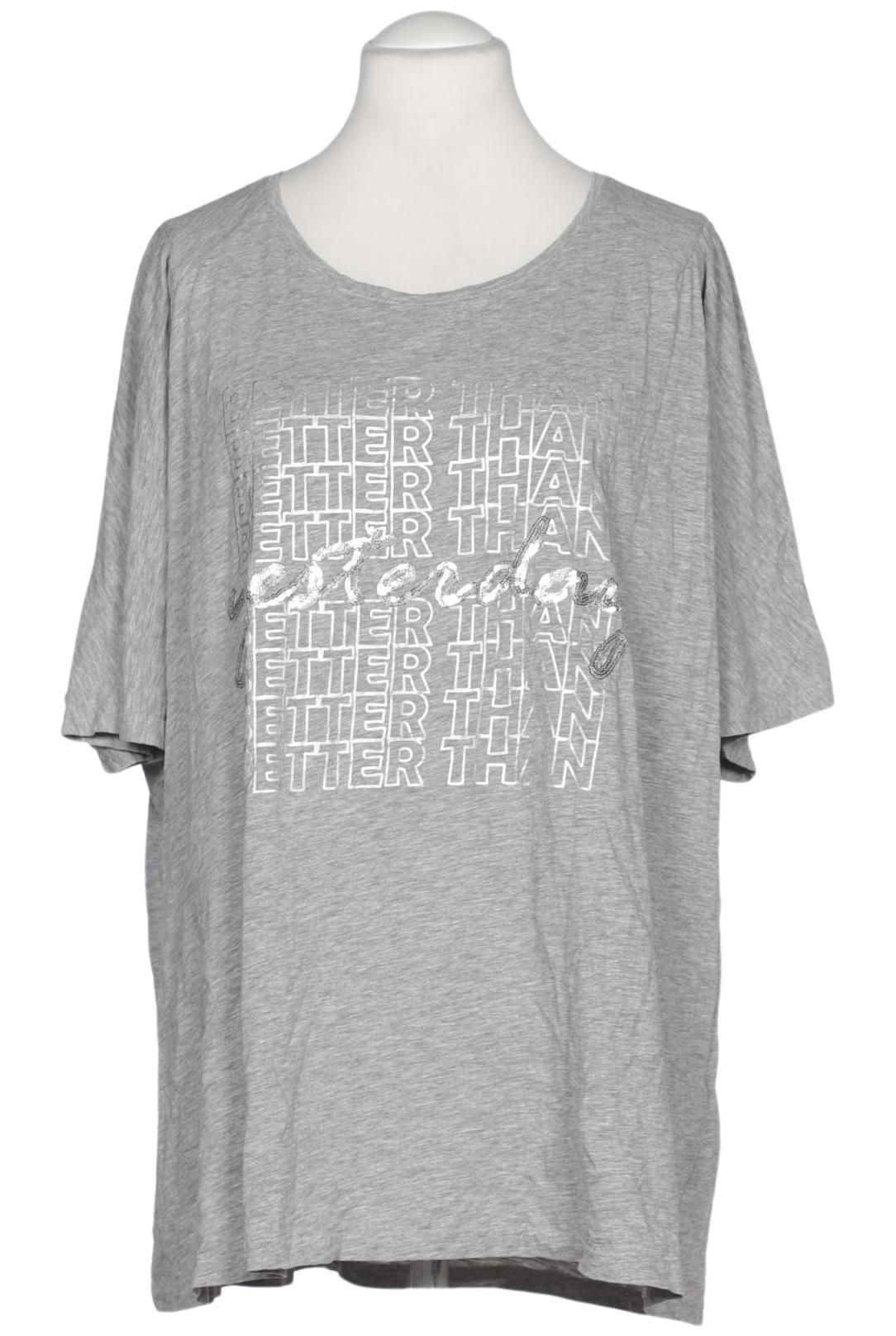 

Ulla Popken Damen T-Shirt, grau, Gr. 54