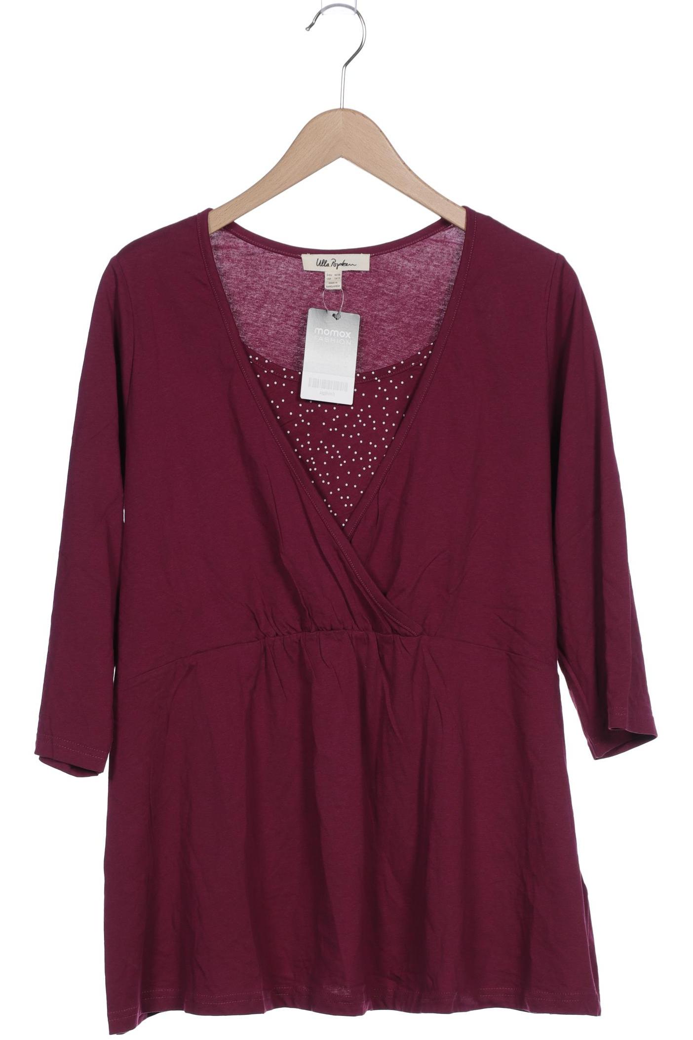 

Ulla Popken Damen Langarmshirt, bordeaux, Gr. 46