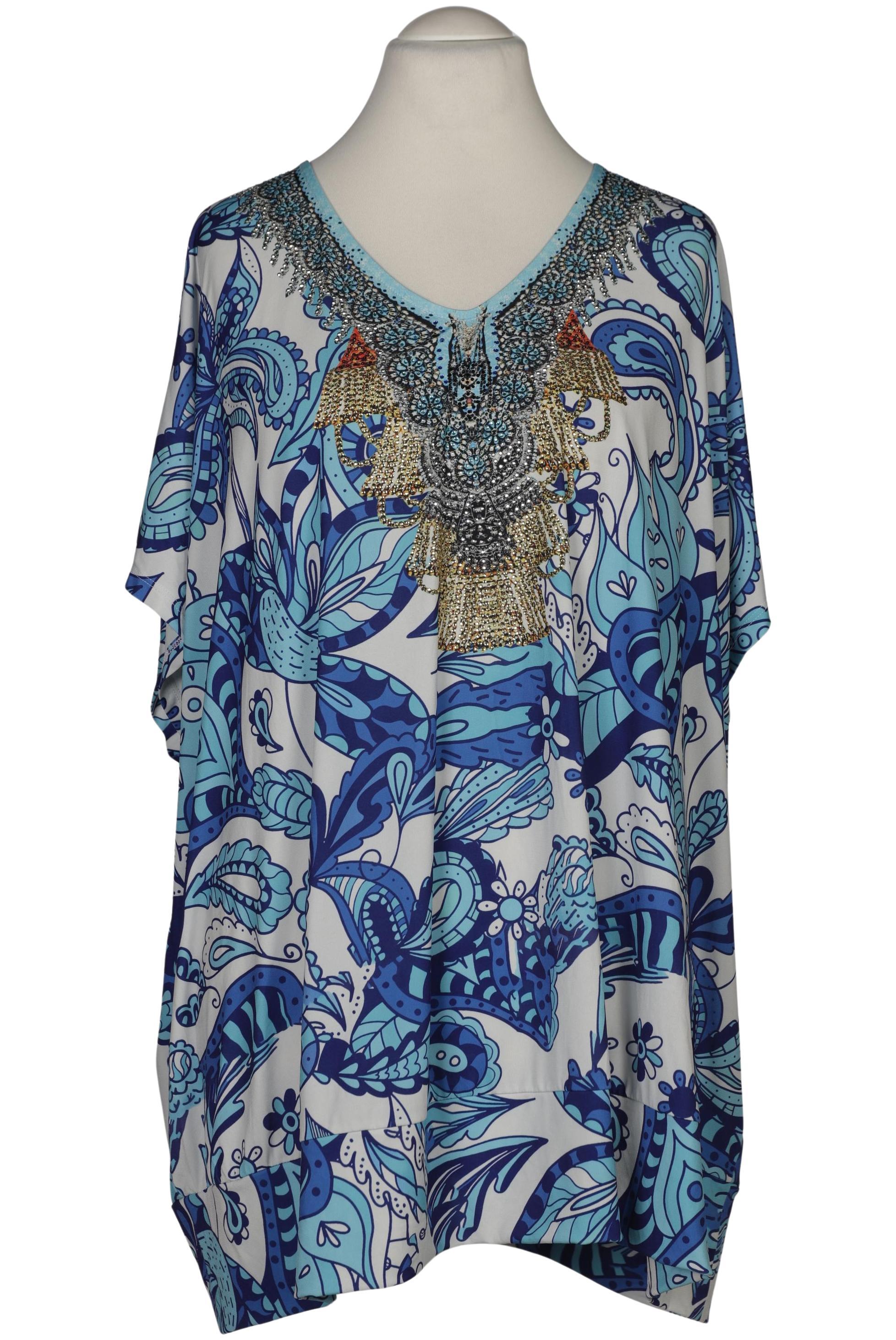 

Ulla Popken Damen T-Shirt, blau, Gr. 58