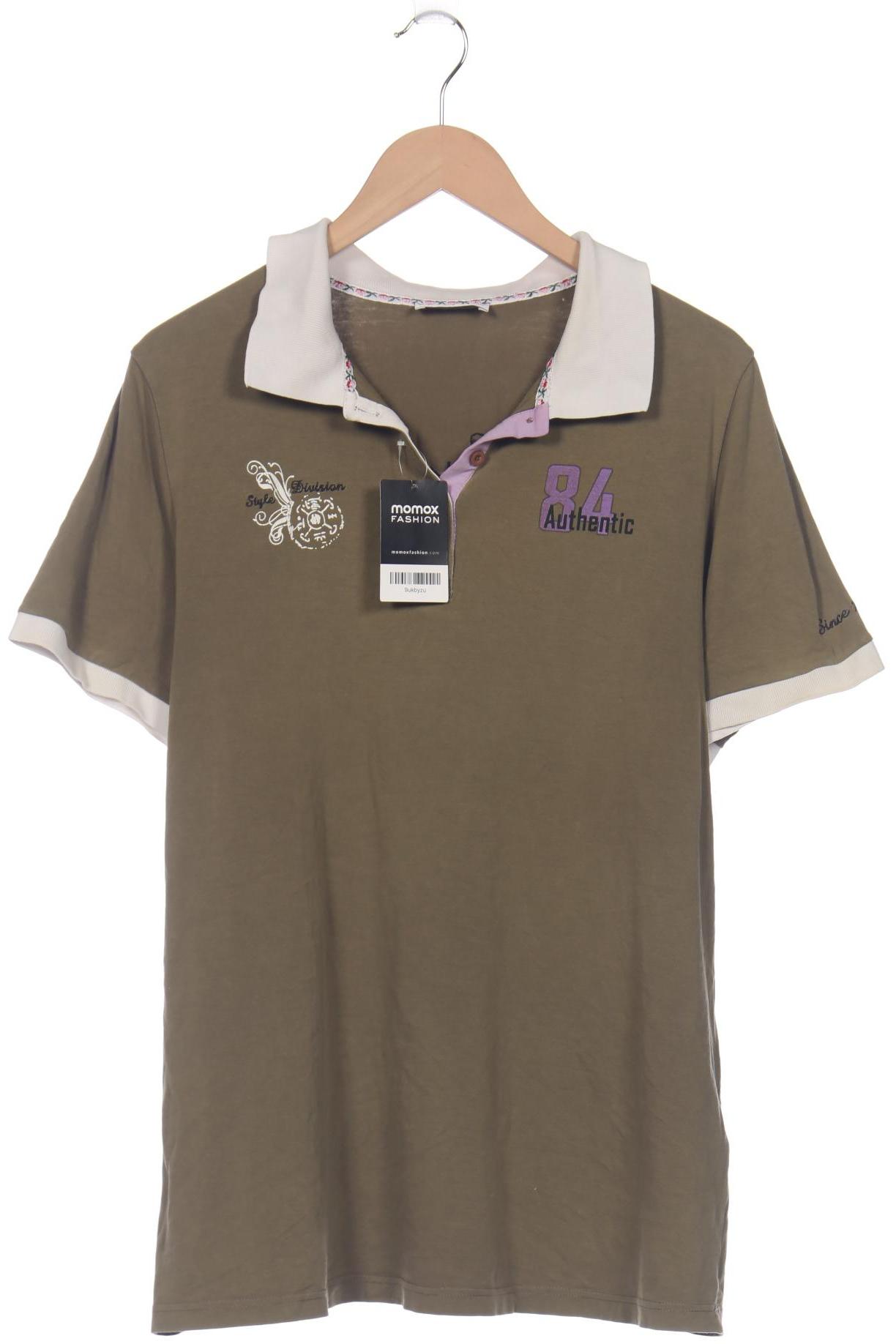

Ulla Popken Damen Poloshirt, grün, Gr. 46