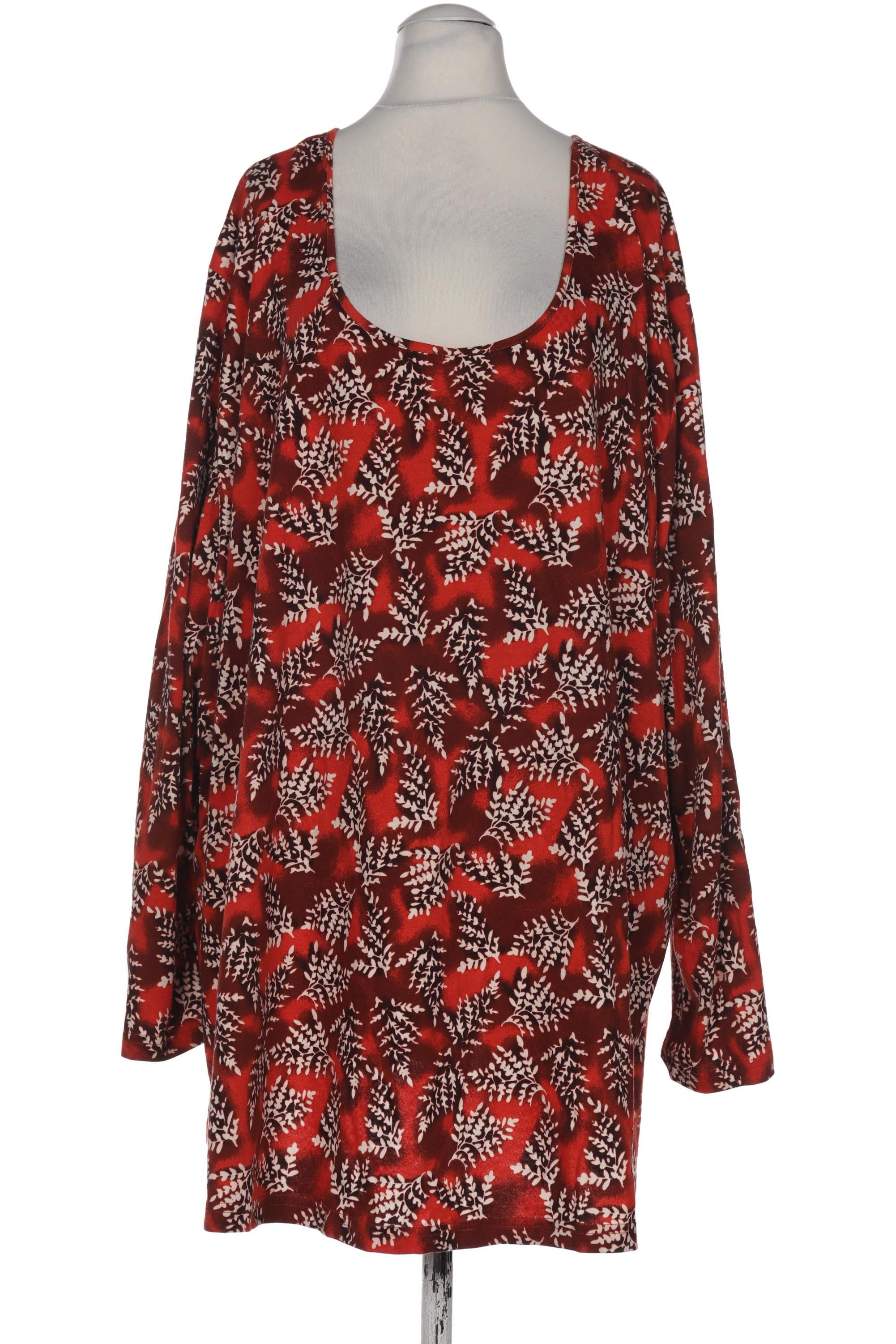 

Ulla Popken Damen Langarmshirt, rot, Gr. 66