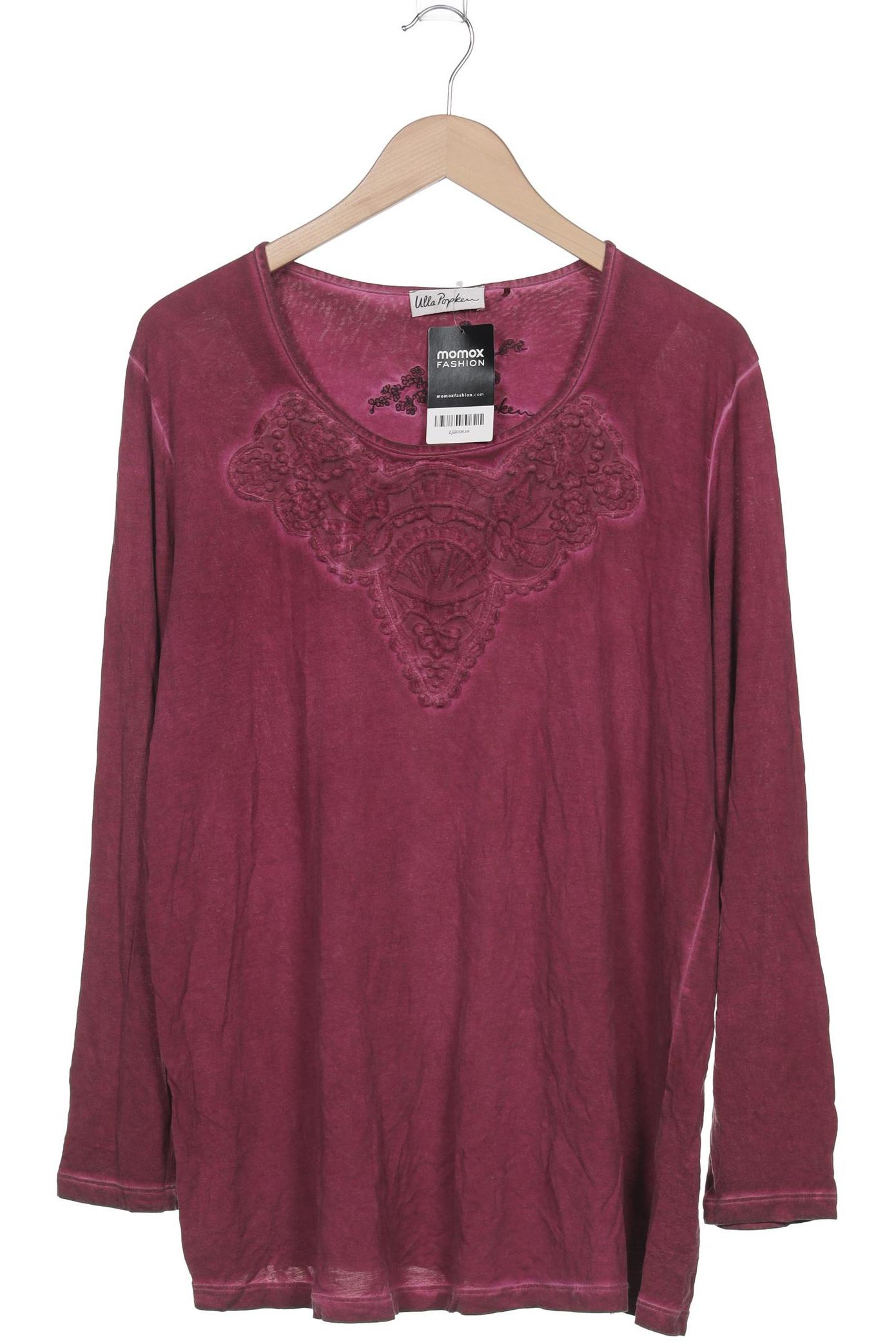 

Ulla Popken Damen Langarmshirt, bordeaux, Gr. 46