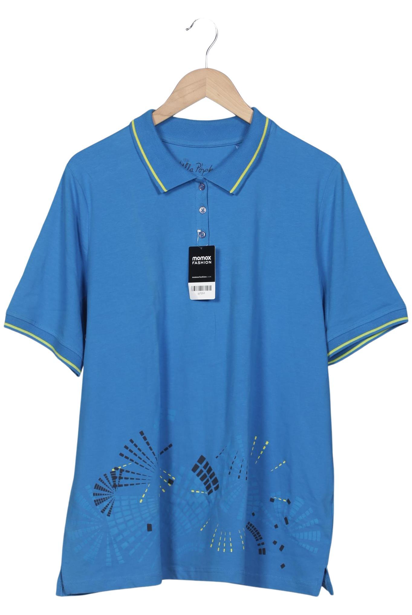 

Ulla Popken Damen Poloshirt, blau, Gr. 50