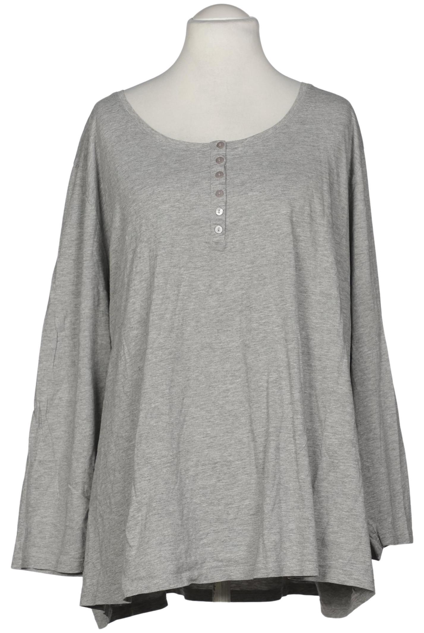 

Ulla Popken Damen Langarmshirt, grau, Gr. 60