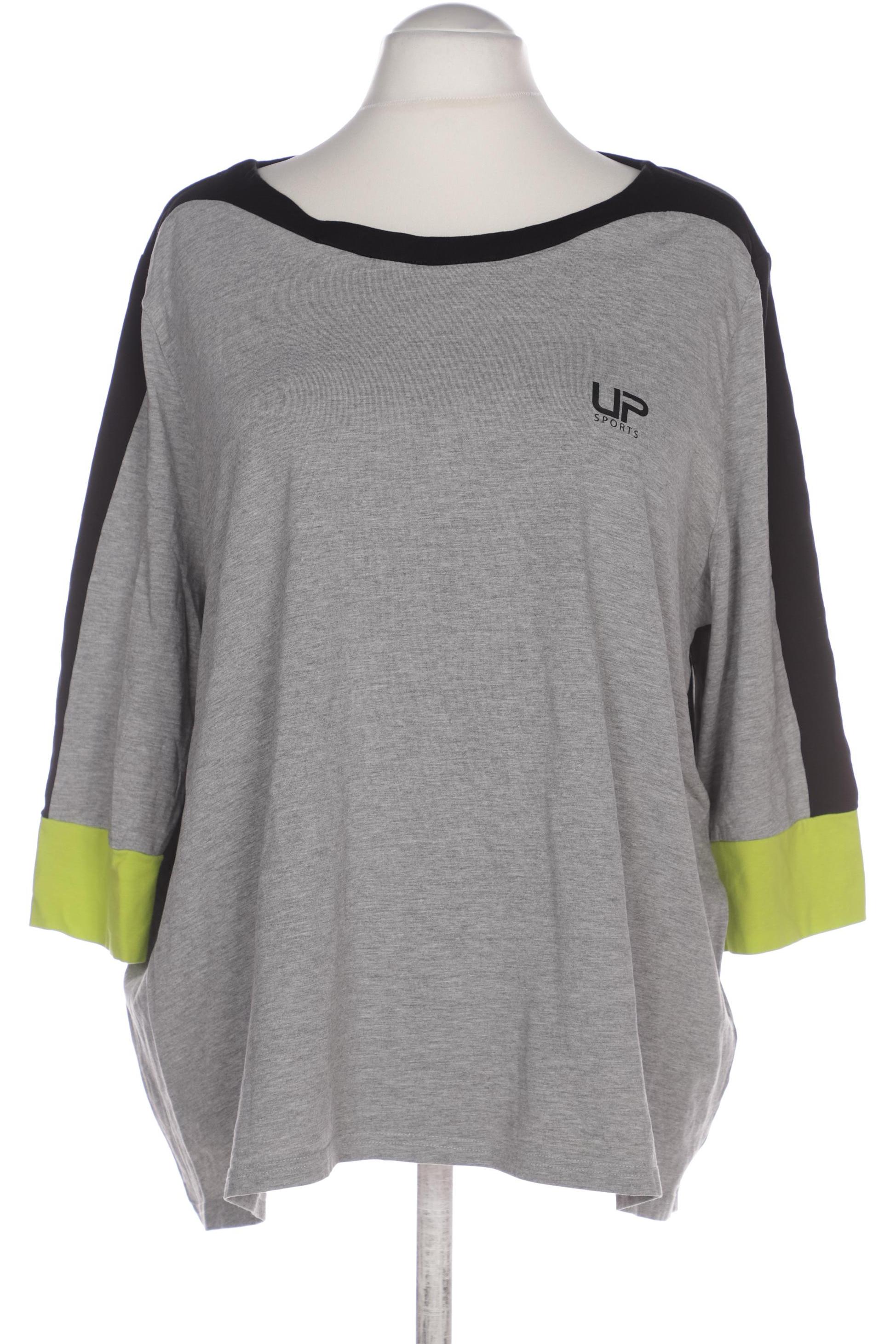 

Ulla Popken Damen Langarmshirt, grau, Gr. 54