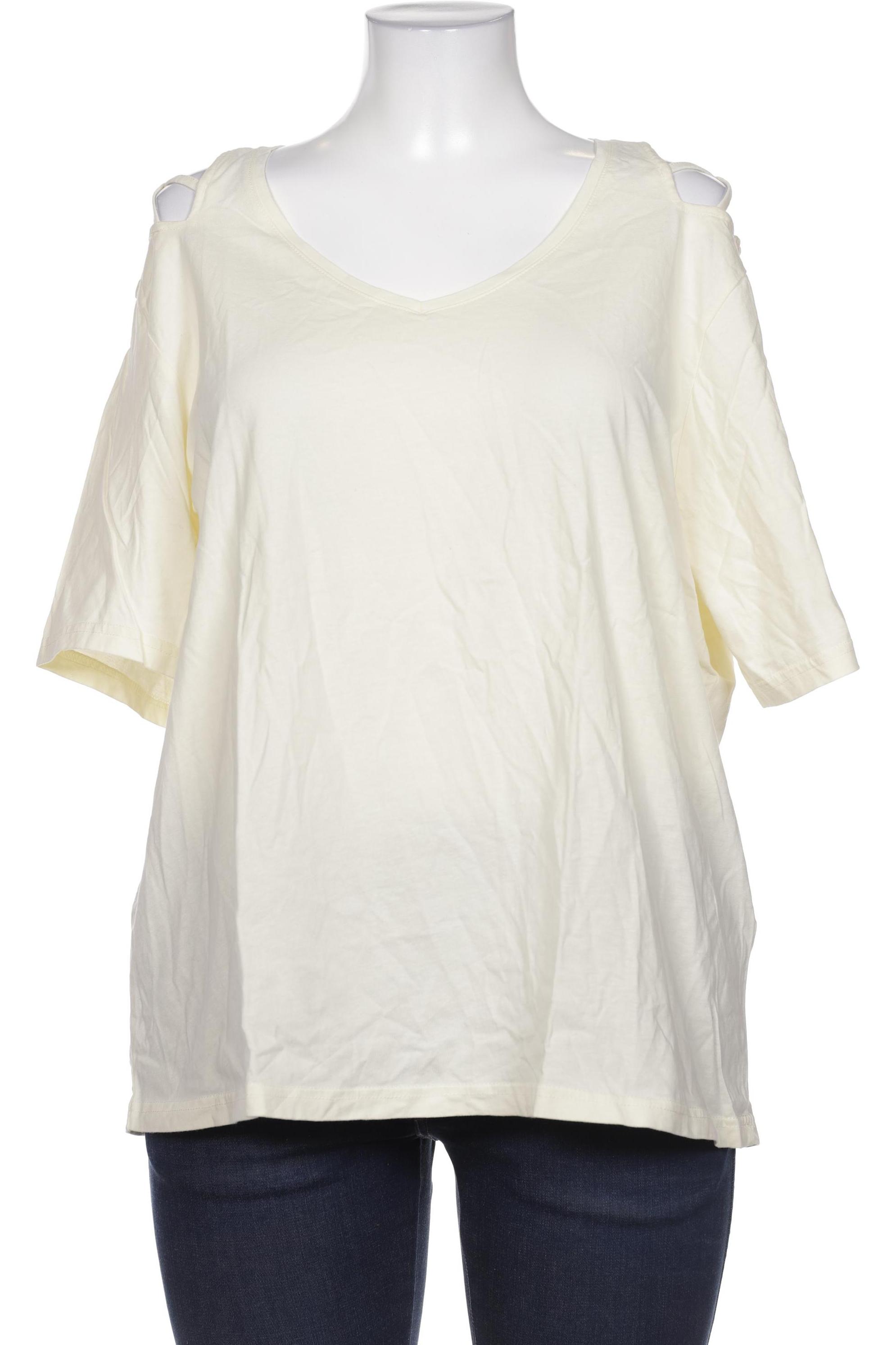 

Ulla Popken Damen T-Shirt, cremeweiß, Gr. 46