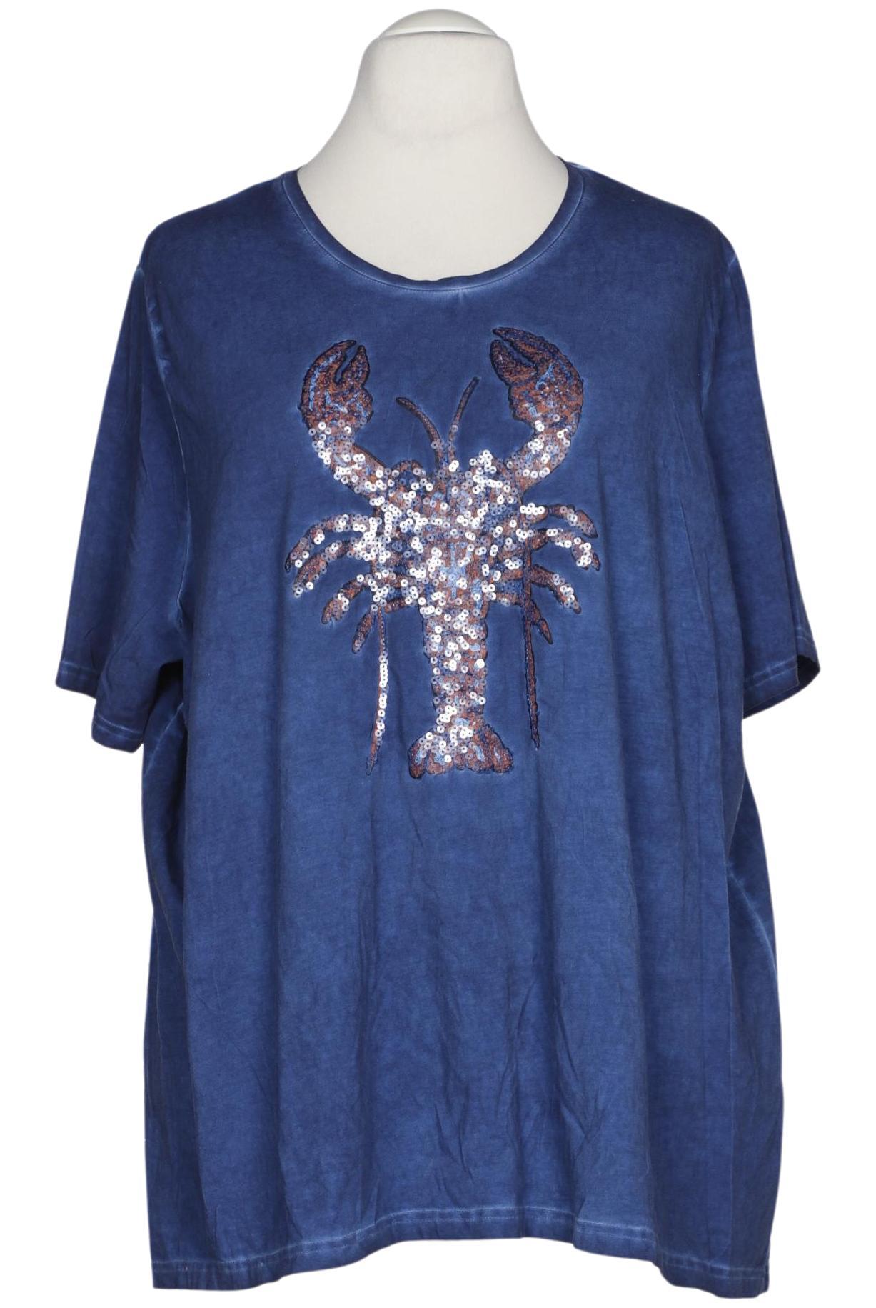 

Ulla Popken Damen T-Shirt, blau, Gr. 54