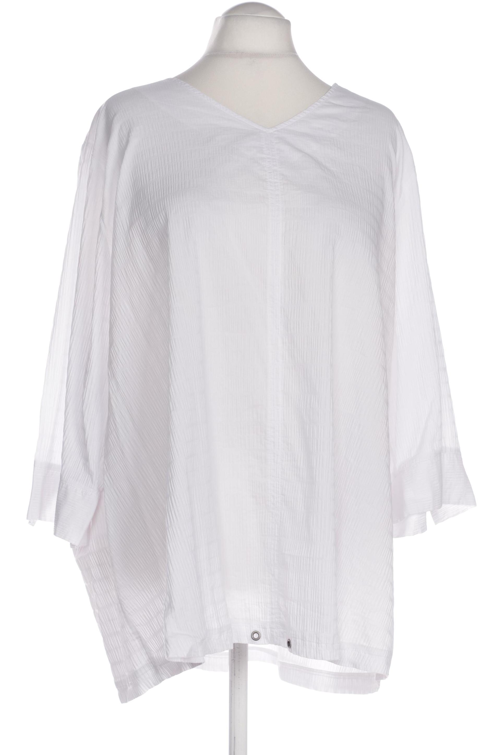 

Ulla Popken Damen Langarmshirt, weiß, Gr. 58