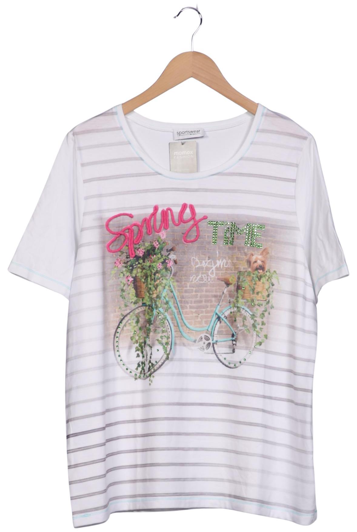 

Ulla Popken Damen T-Shirt, weiß, Gr. 46