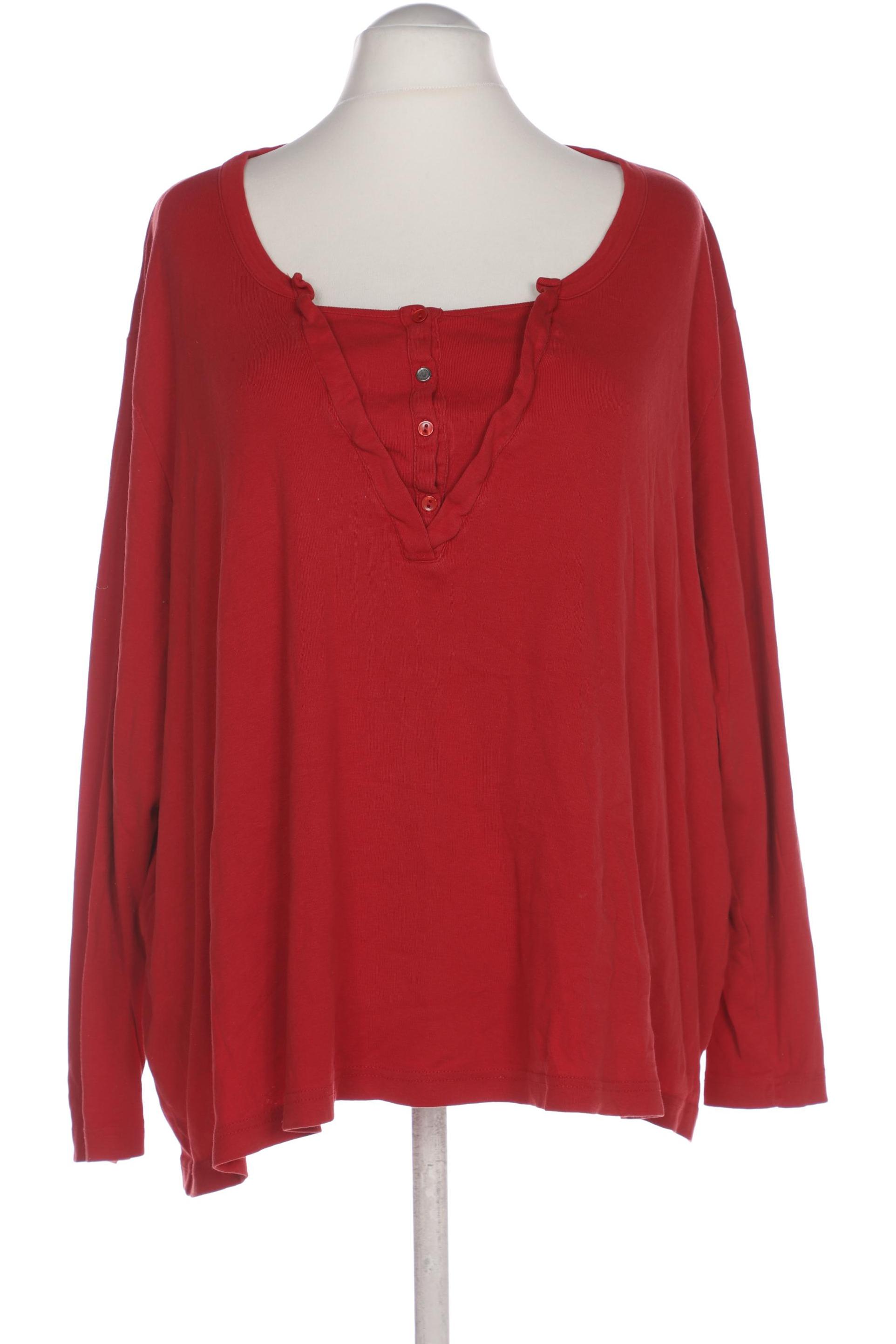 

Ulla Popken Damen Langarmshirt, rot, Gr. 58