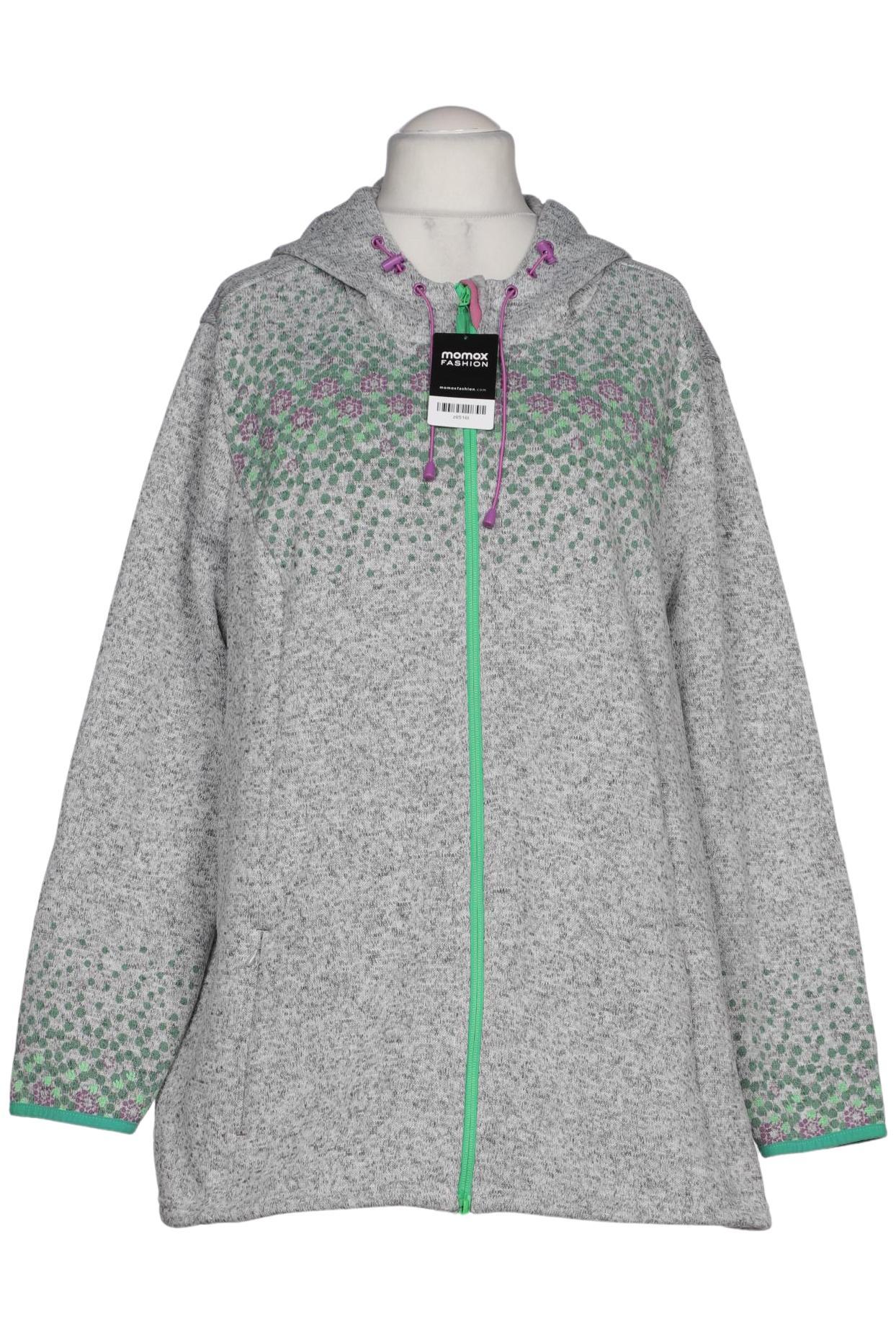 

Ulla Popken Damen Kapuzenpullover, grau, Gr. 54