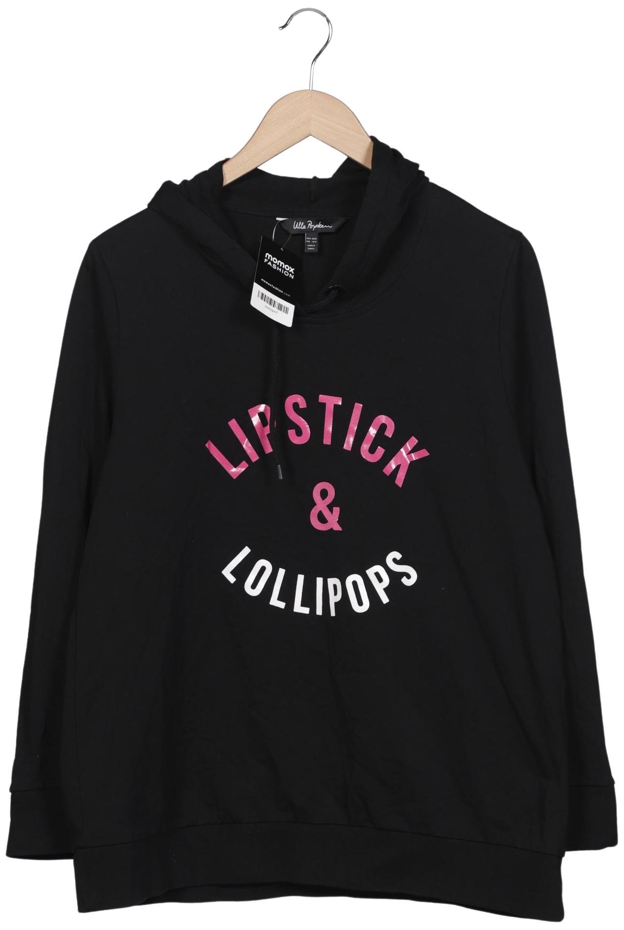 

Ulla Popken Damen Kapuzenpullover, schwarz, Gr. 42