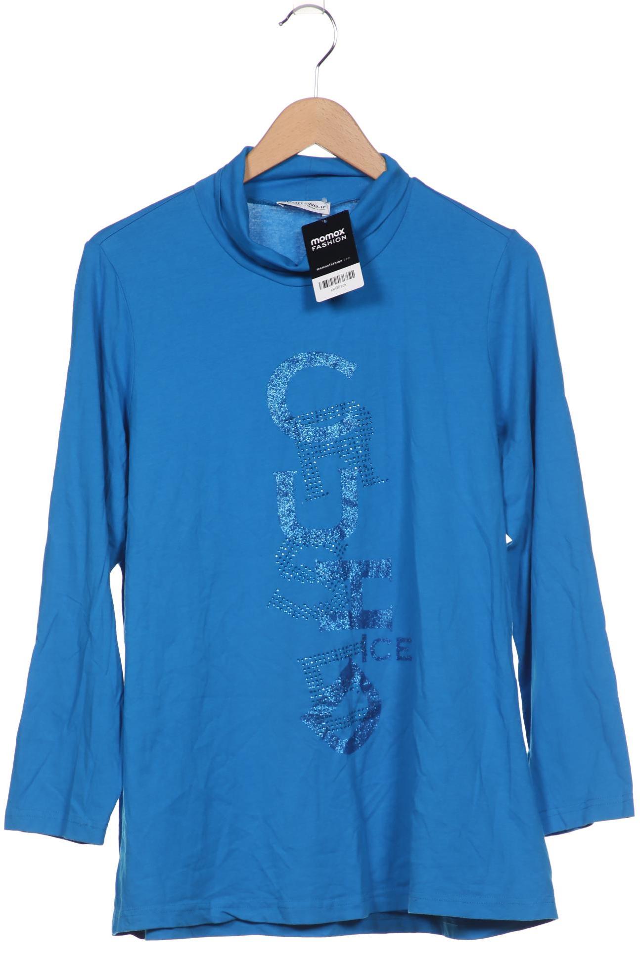 

Ulla Popken Damen Langarmshirt, blau, Gr. 42