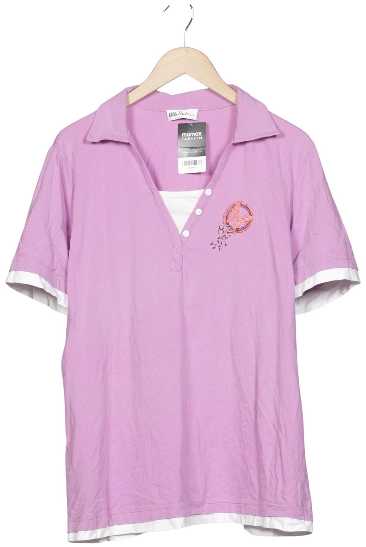 

Ulla Popken Damen Poloshirt, flieder, Gr. 50