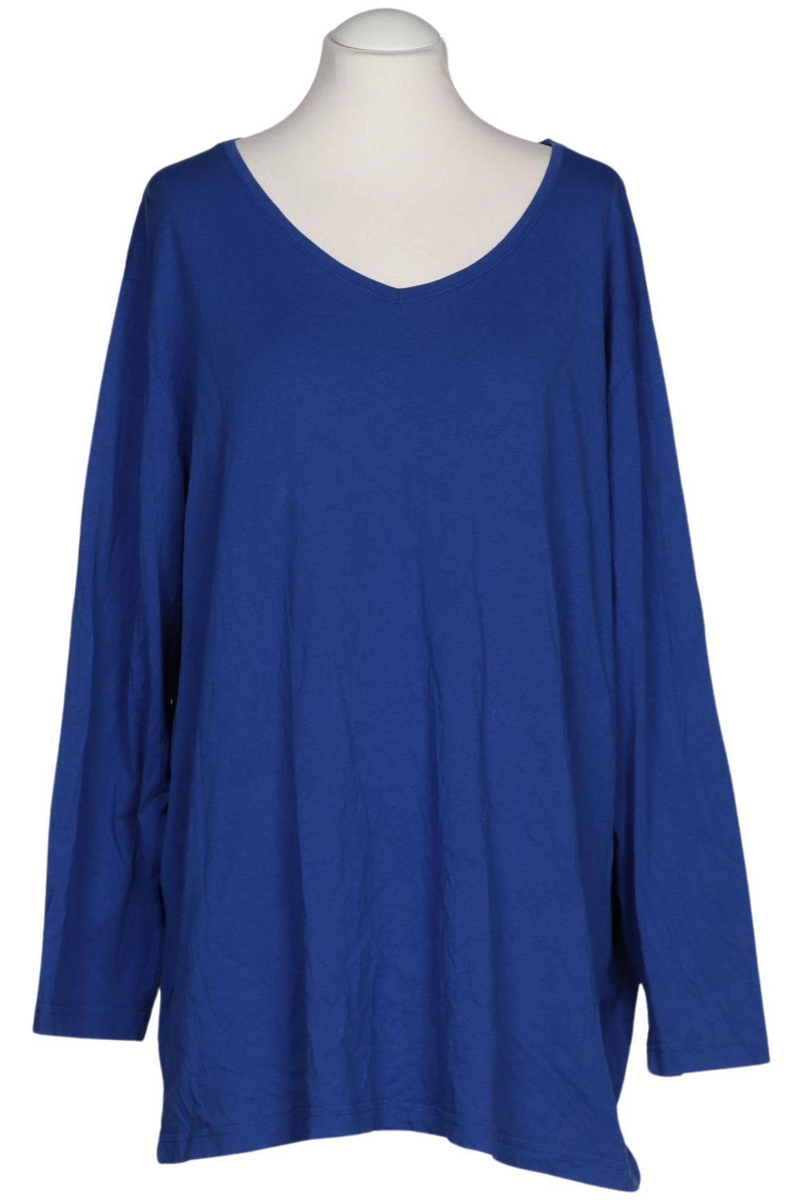 

Ulla Popken Damen Langarmshirt, blau, Gr. 54