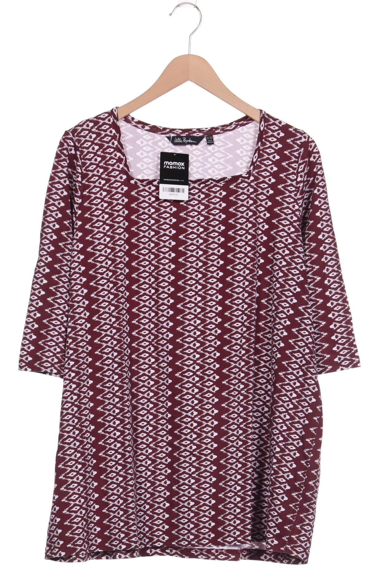 

Ulla Popken Damen Langarmshirt, bordeaux, Gr. 46
