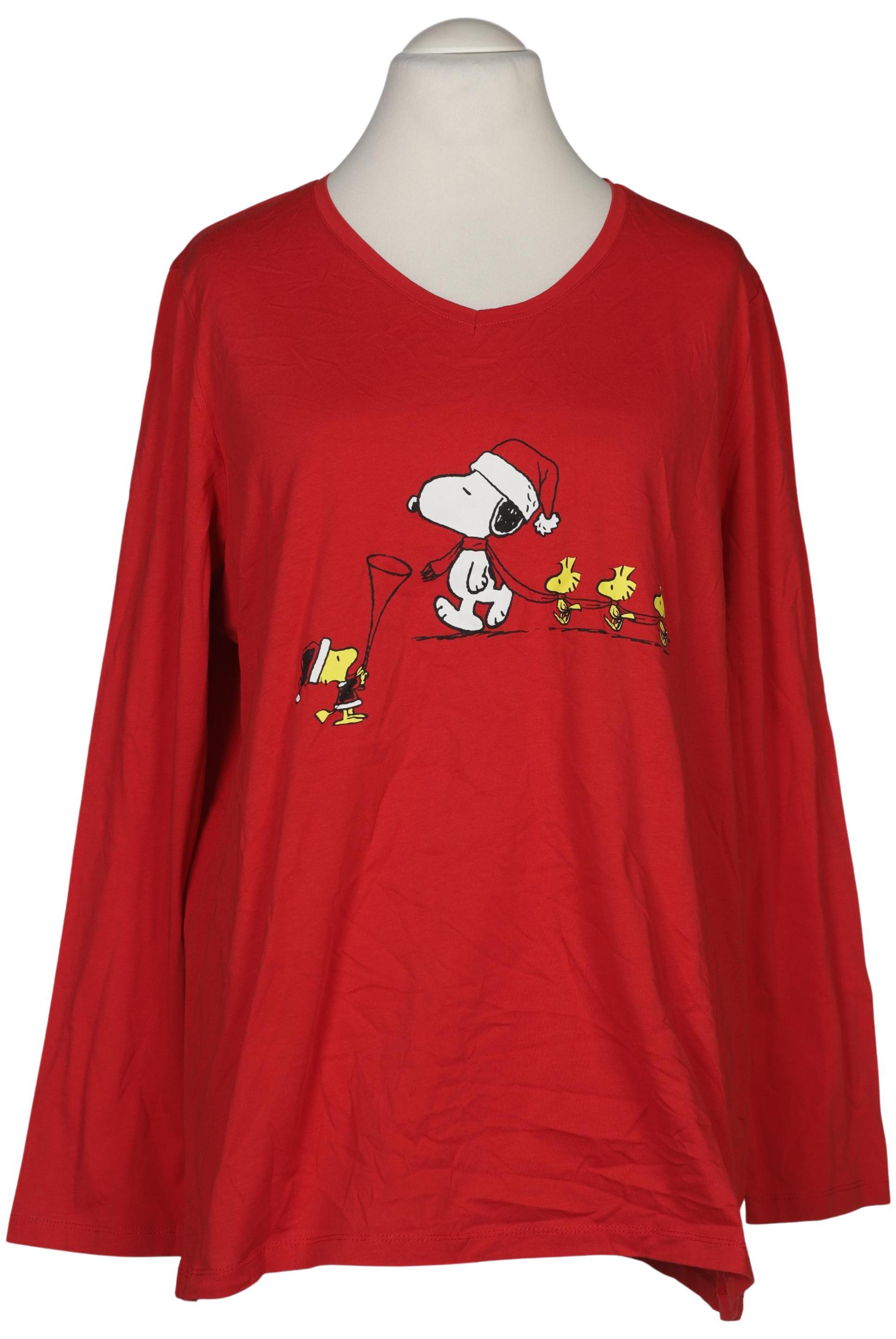 

Ulla Popken Damen Langarmshirt, rot, Gr. 52