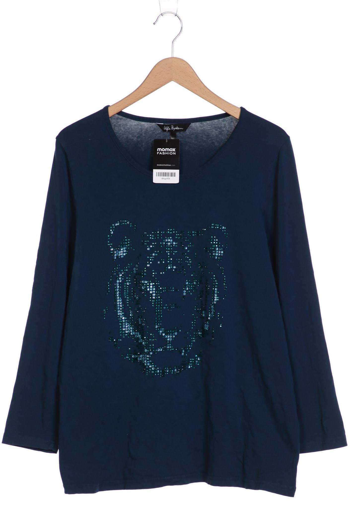 

Ulla Popken Damen Langarmshirt, türkis, Gr. 46